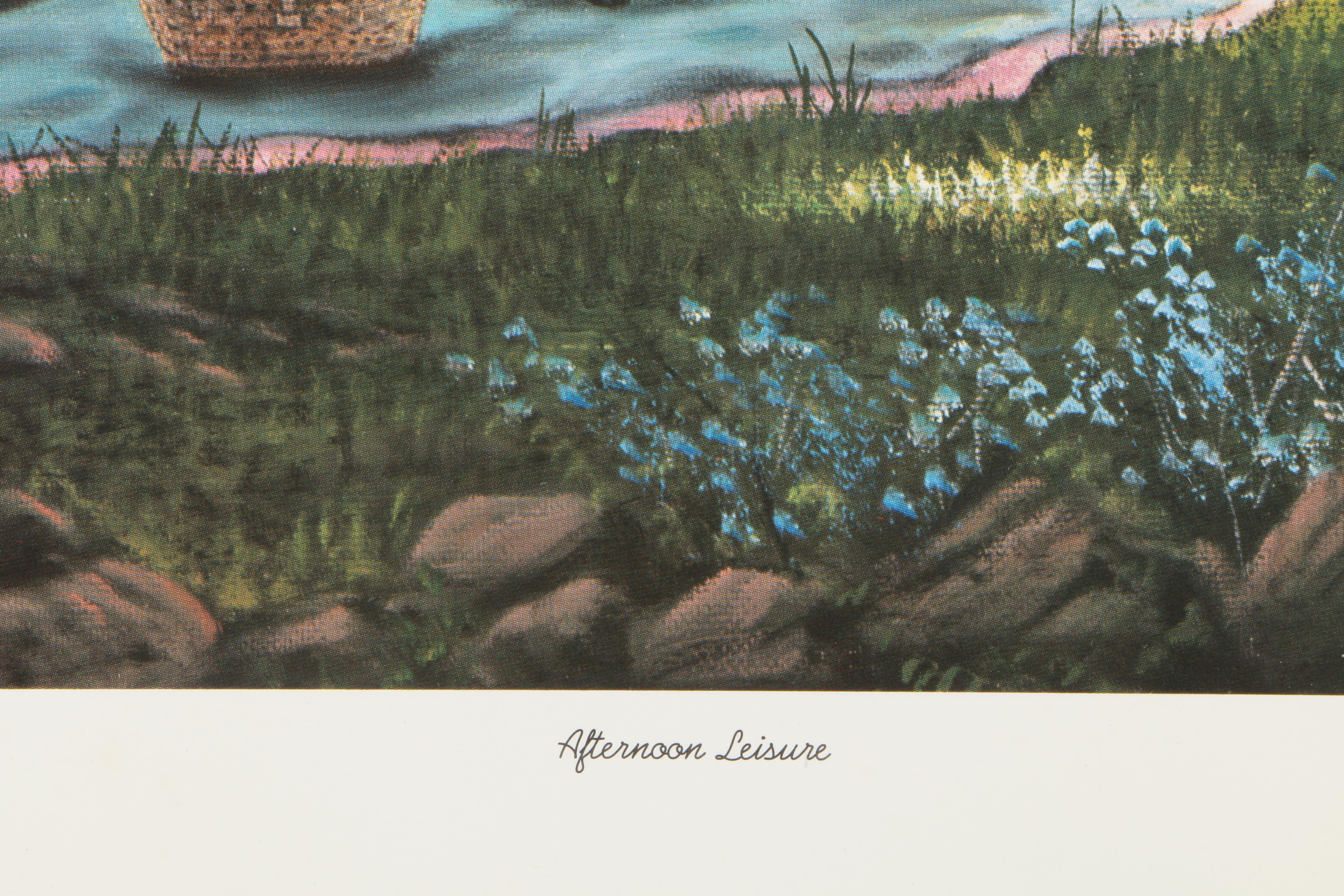 Jesse Barnes Limited Edition Offset Lithograph "Afternoon Leisure"