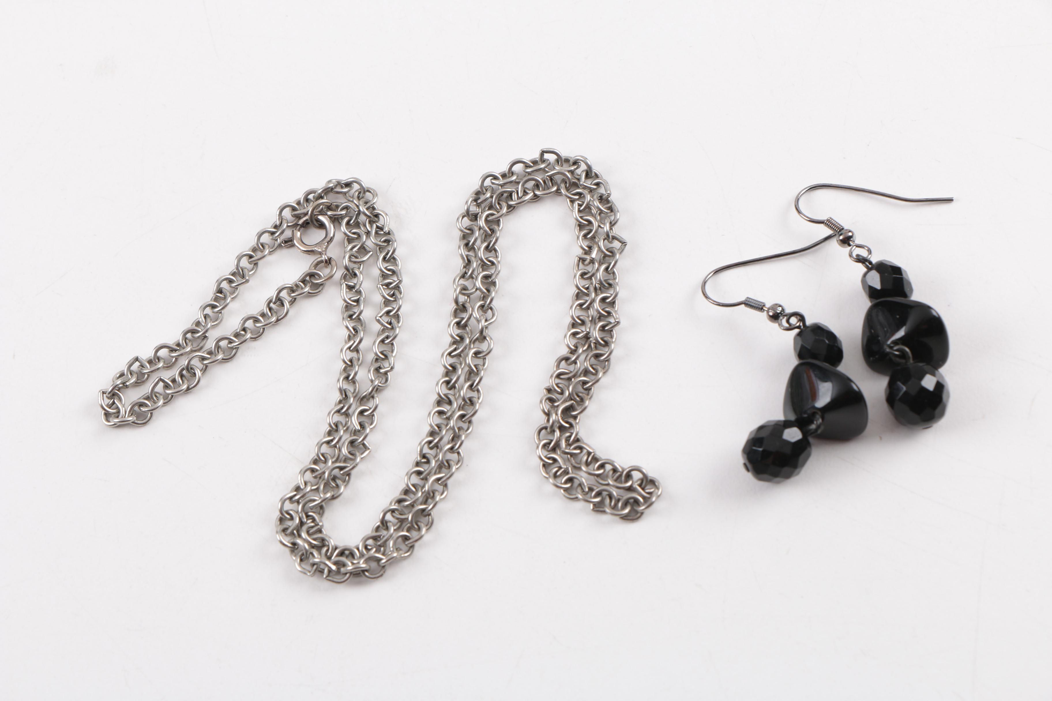 Black, Silver and Gold Tone Jewelry