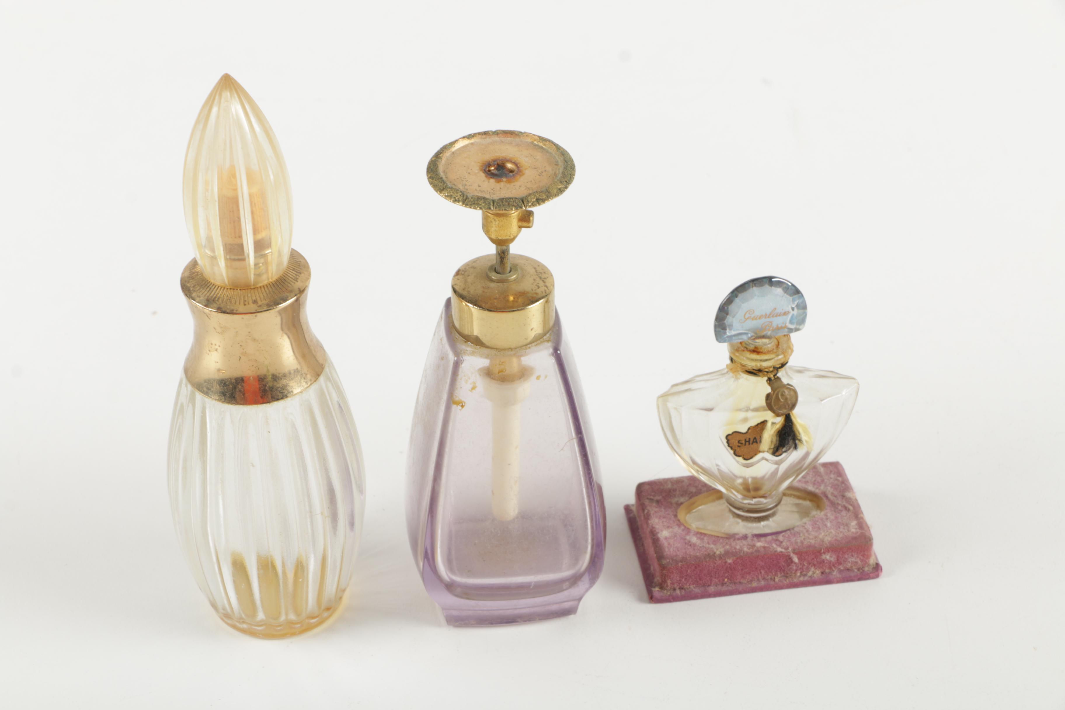 Perfume Bottles Including Guerlain Shalimar Bottle