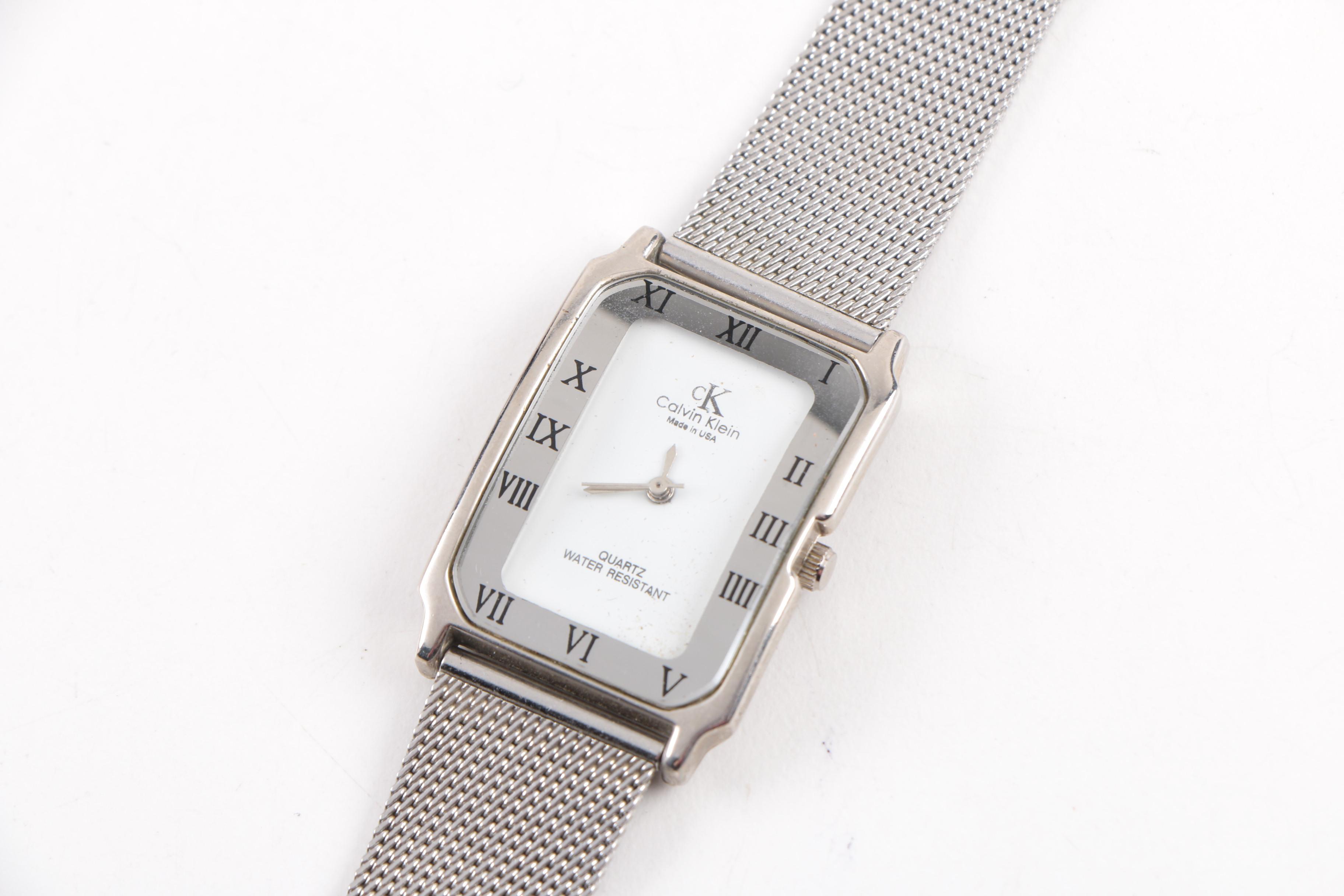 Calvin Klein Silver Tone Quartz Watch