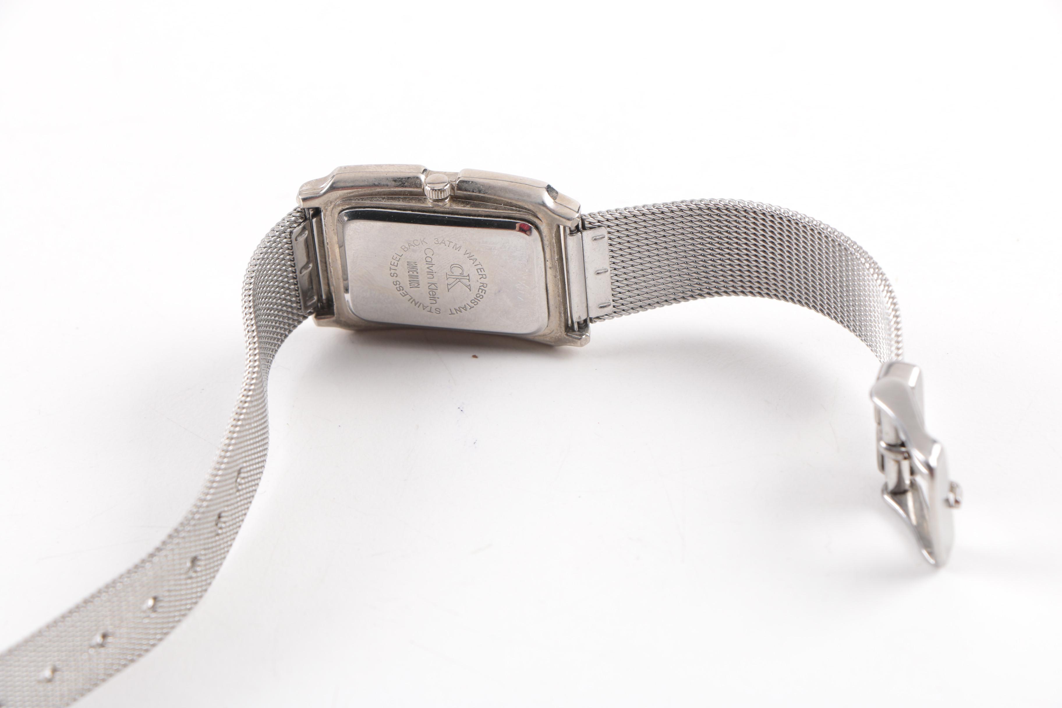 Calvin Klein Silver Tone Quartz Watch