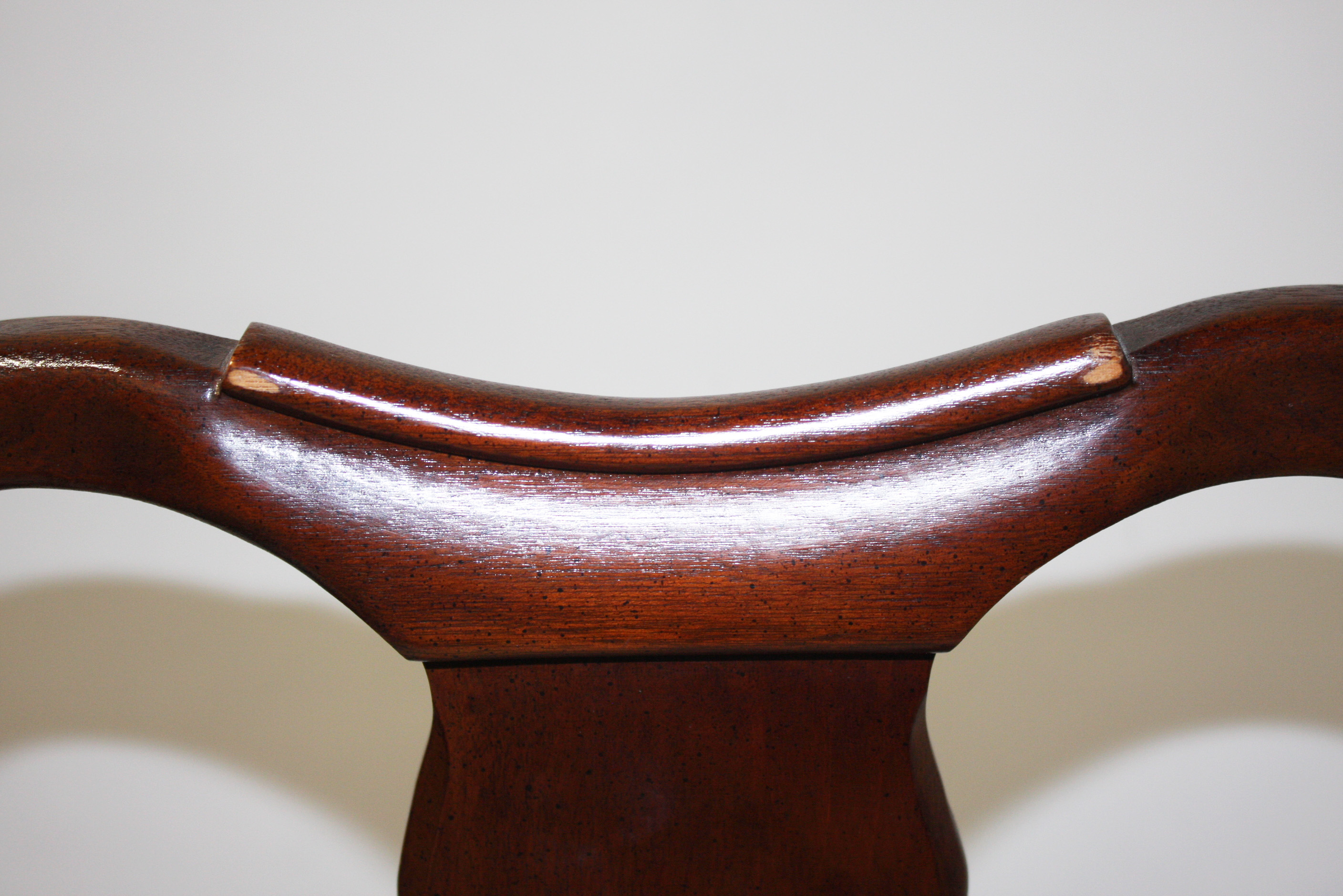 A Queen Anne style mahogany dining chair