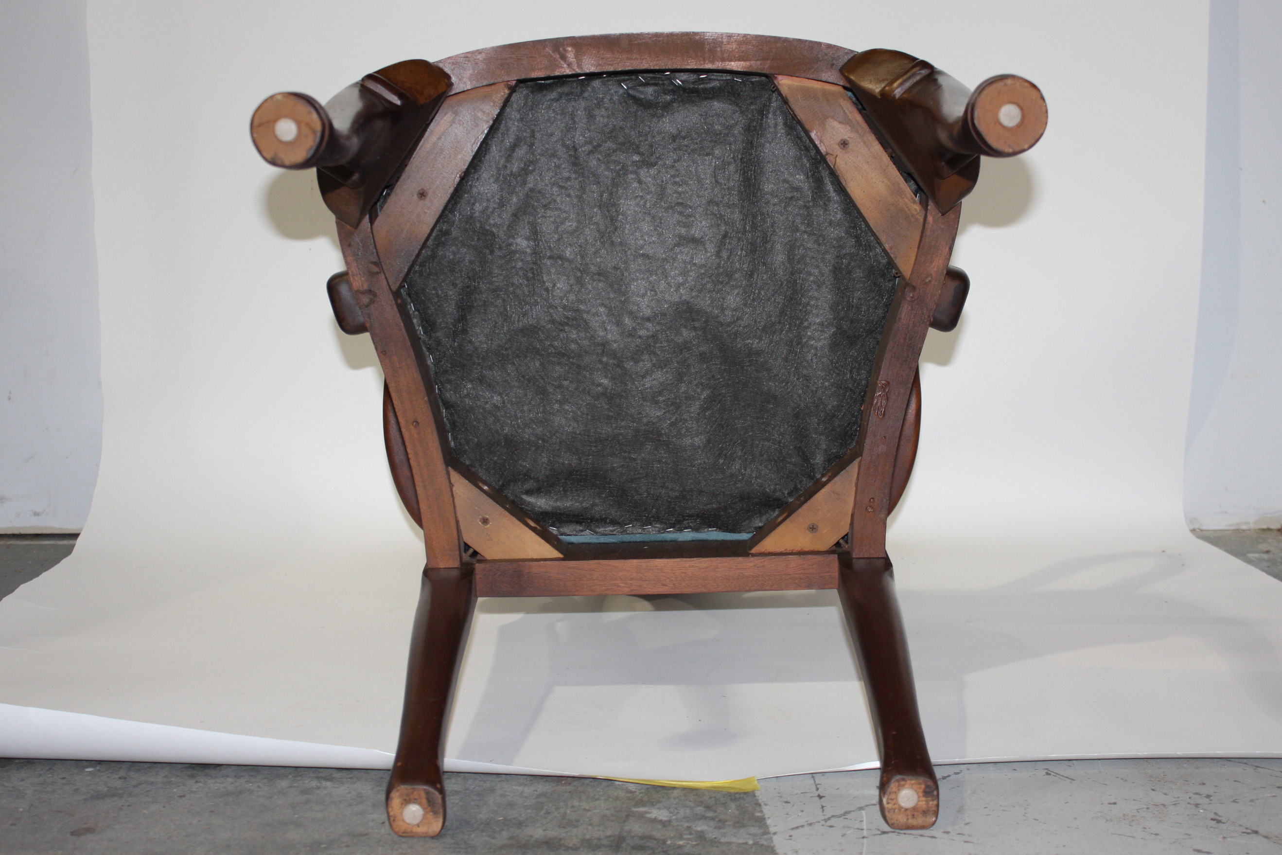 A Queen Anne style mahogany dining chair