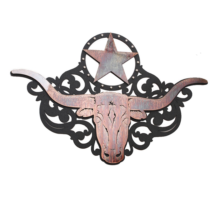 Texas Longhorn Steer Wall Hanging