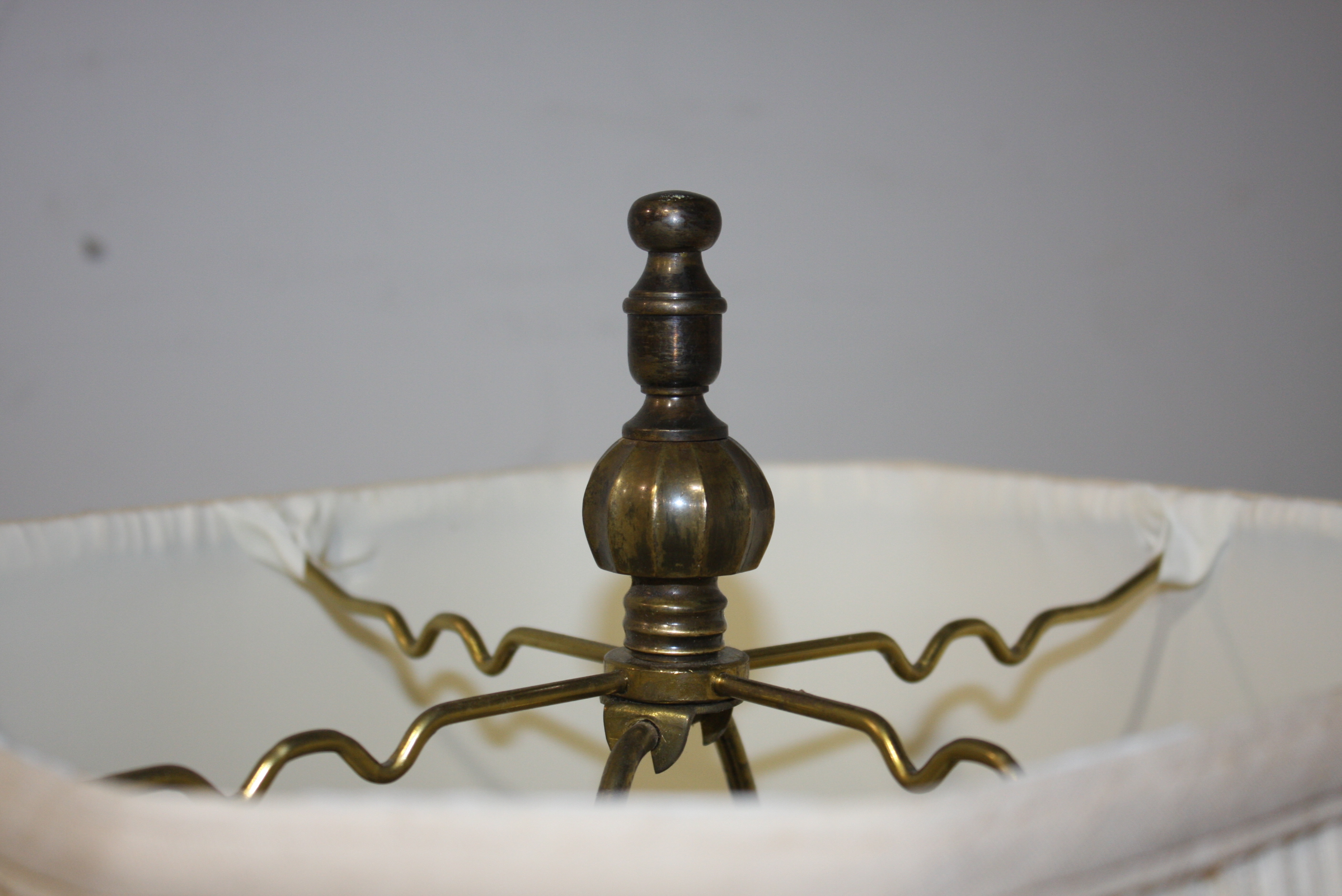 Pair of Ornate Metal Lamps