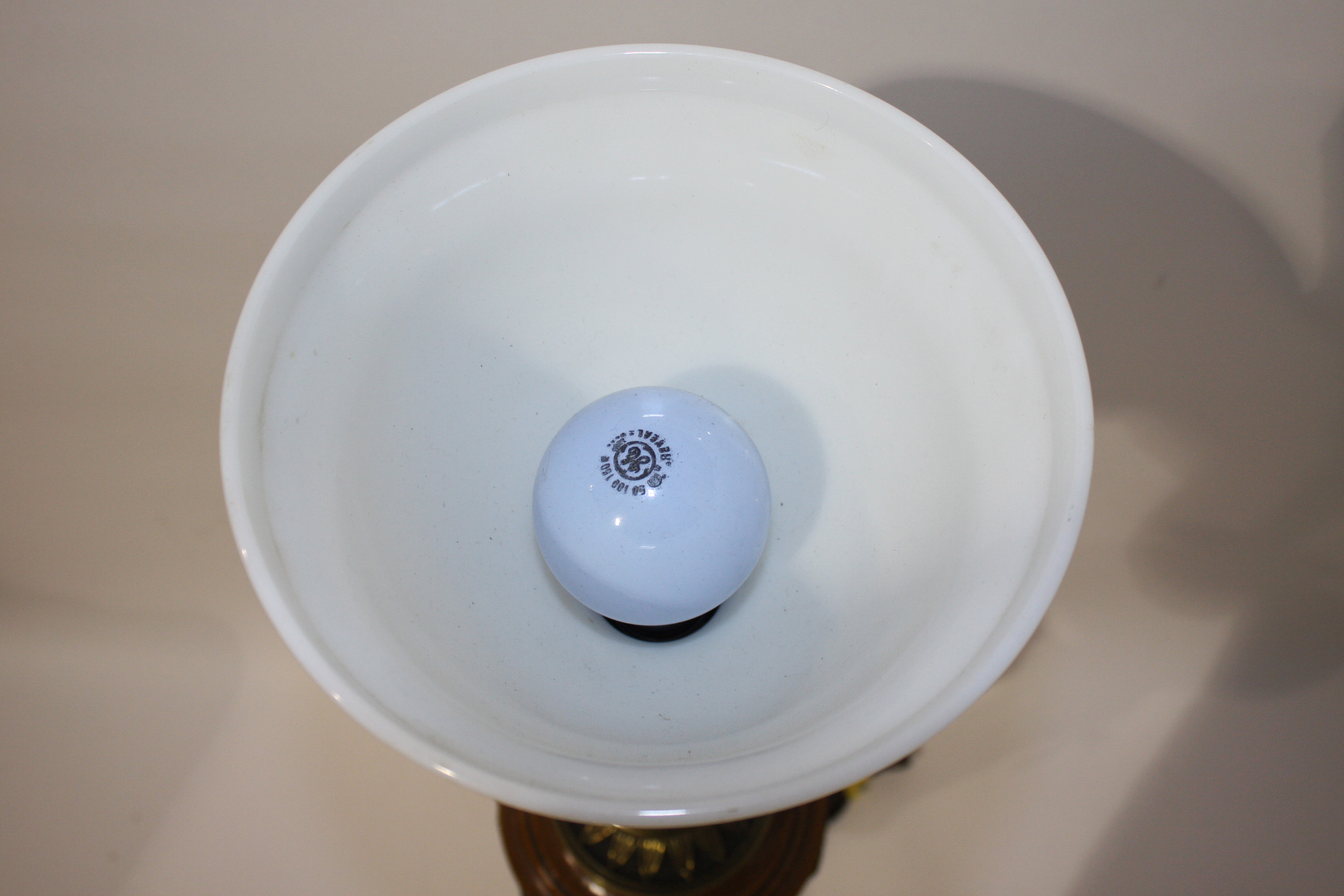 Pair of Ornate Metal Lamps