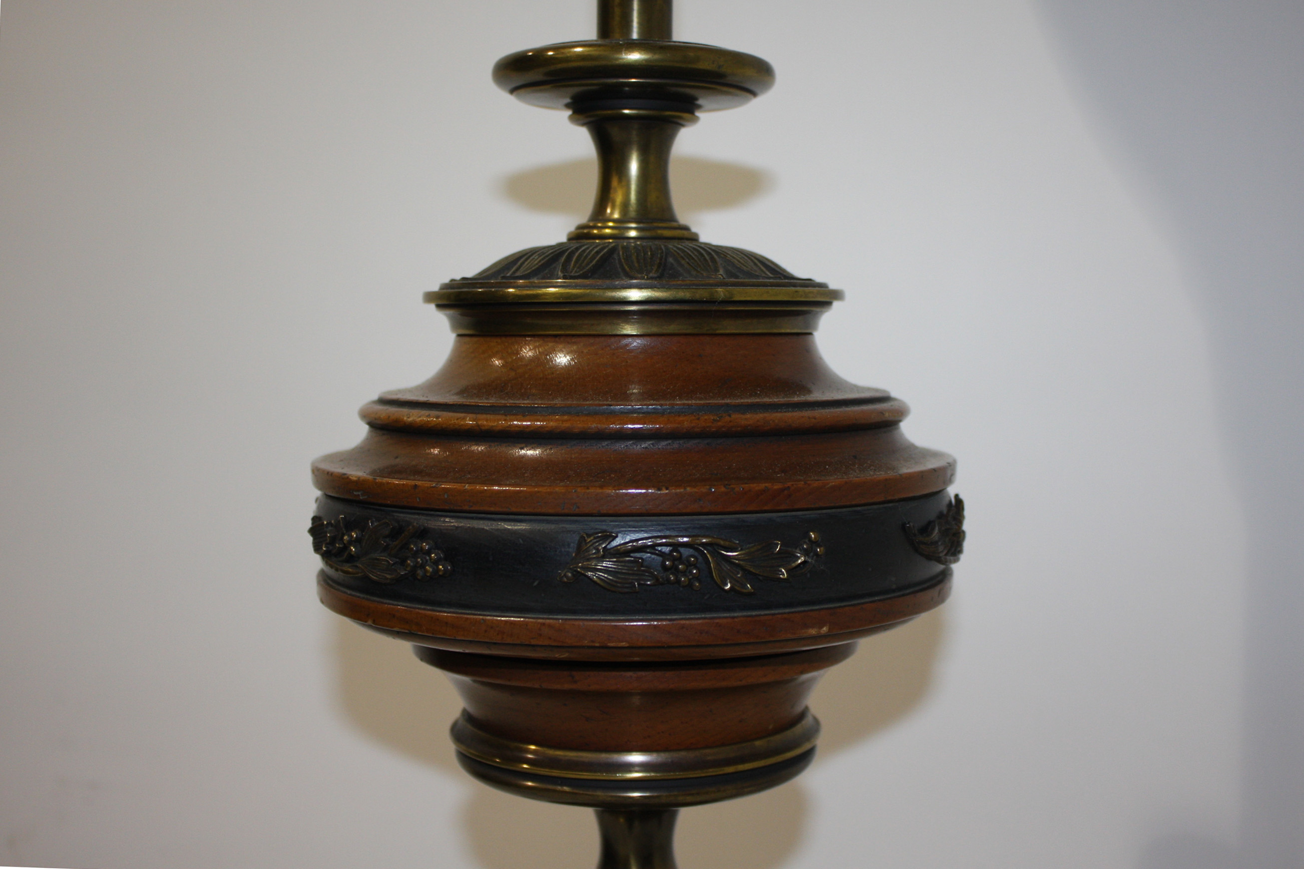 Pair of Ornate Metal Lamps