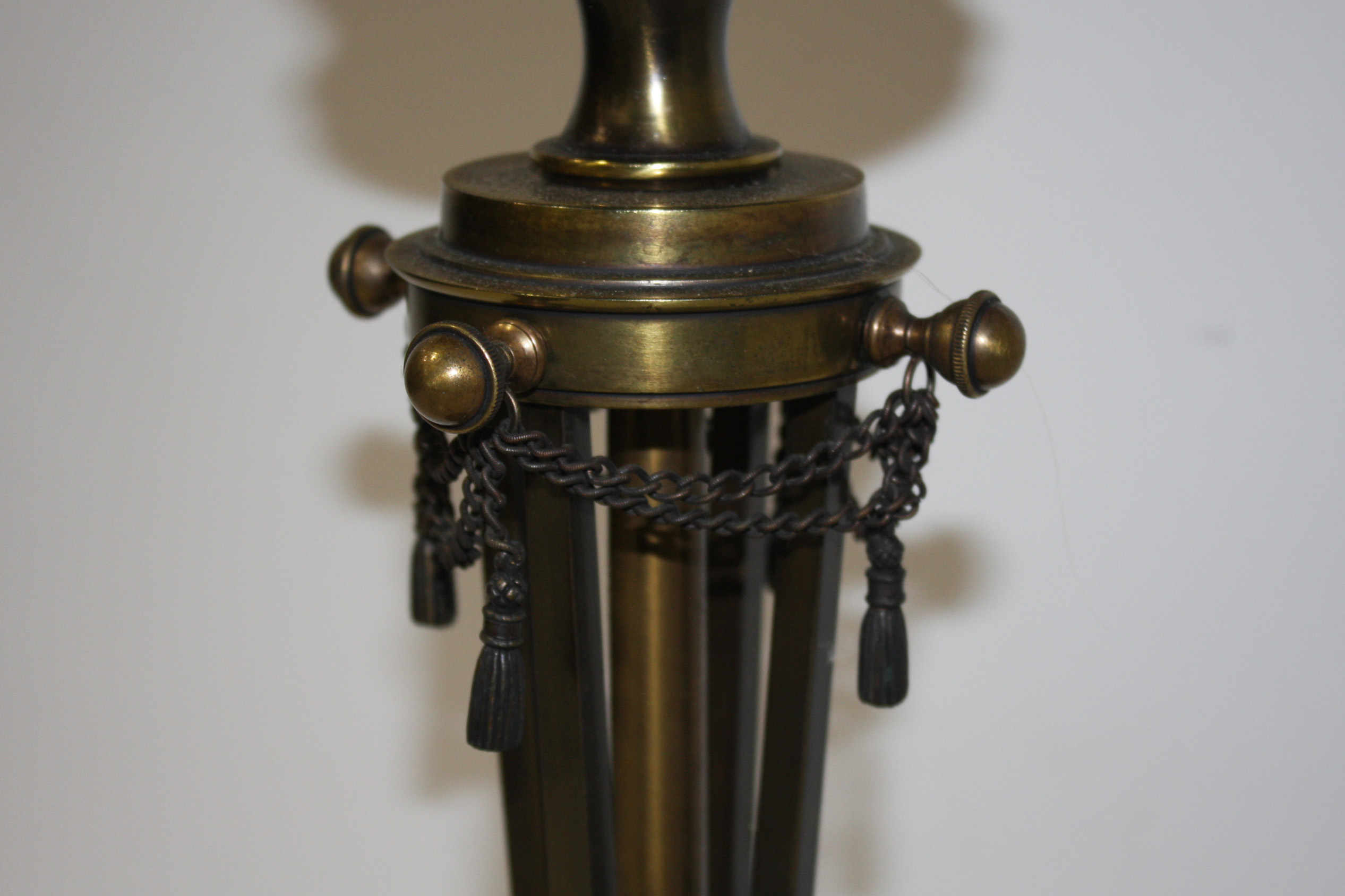 Pair of Ornate Metal Lamps