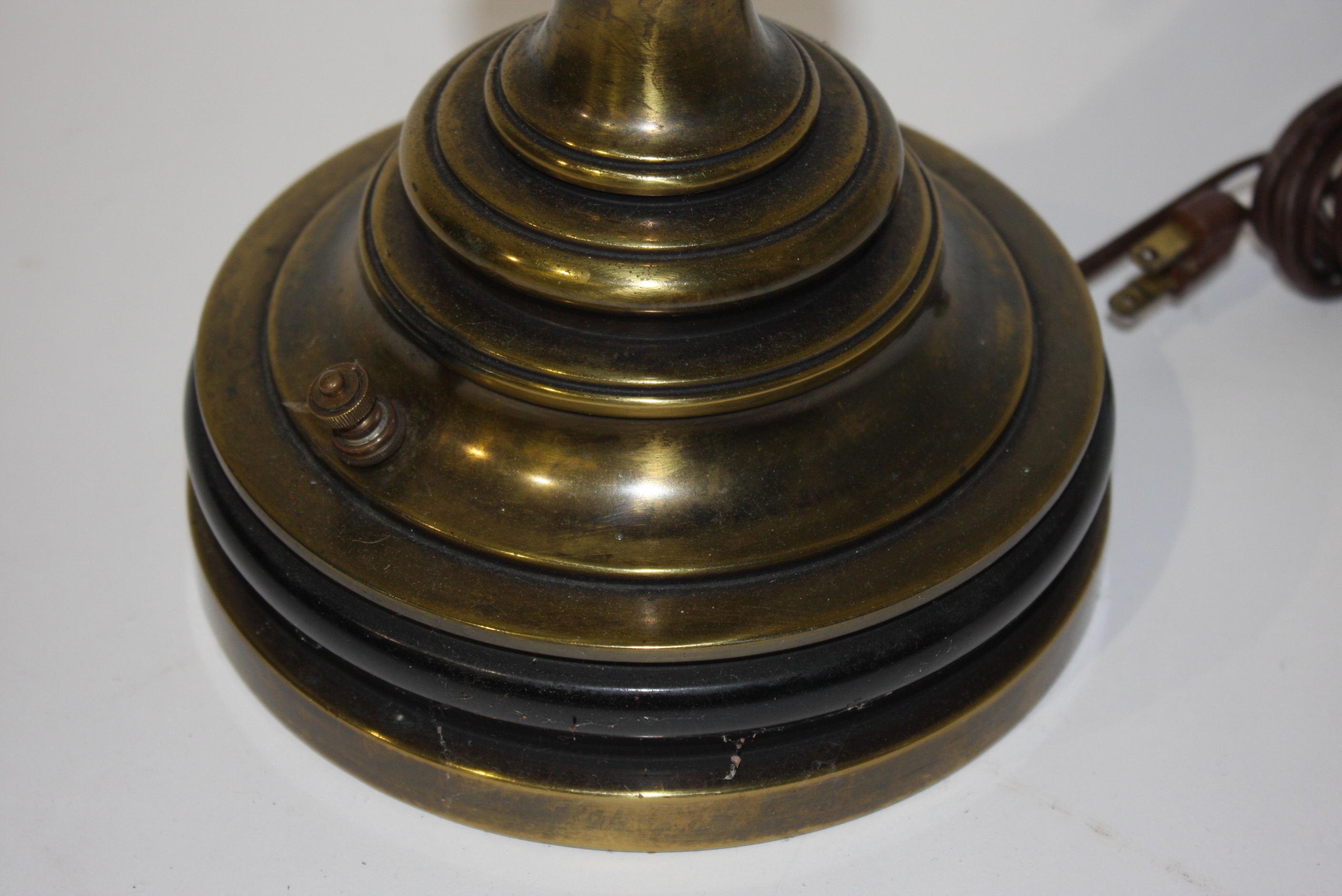 Pair of Ornate Metal Lamps