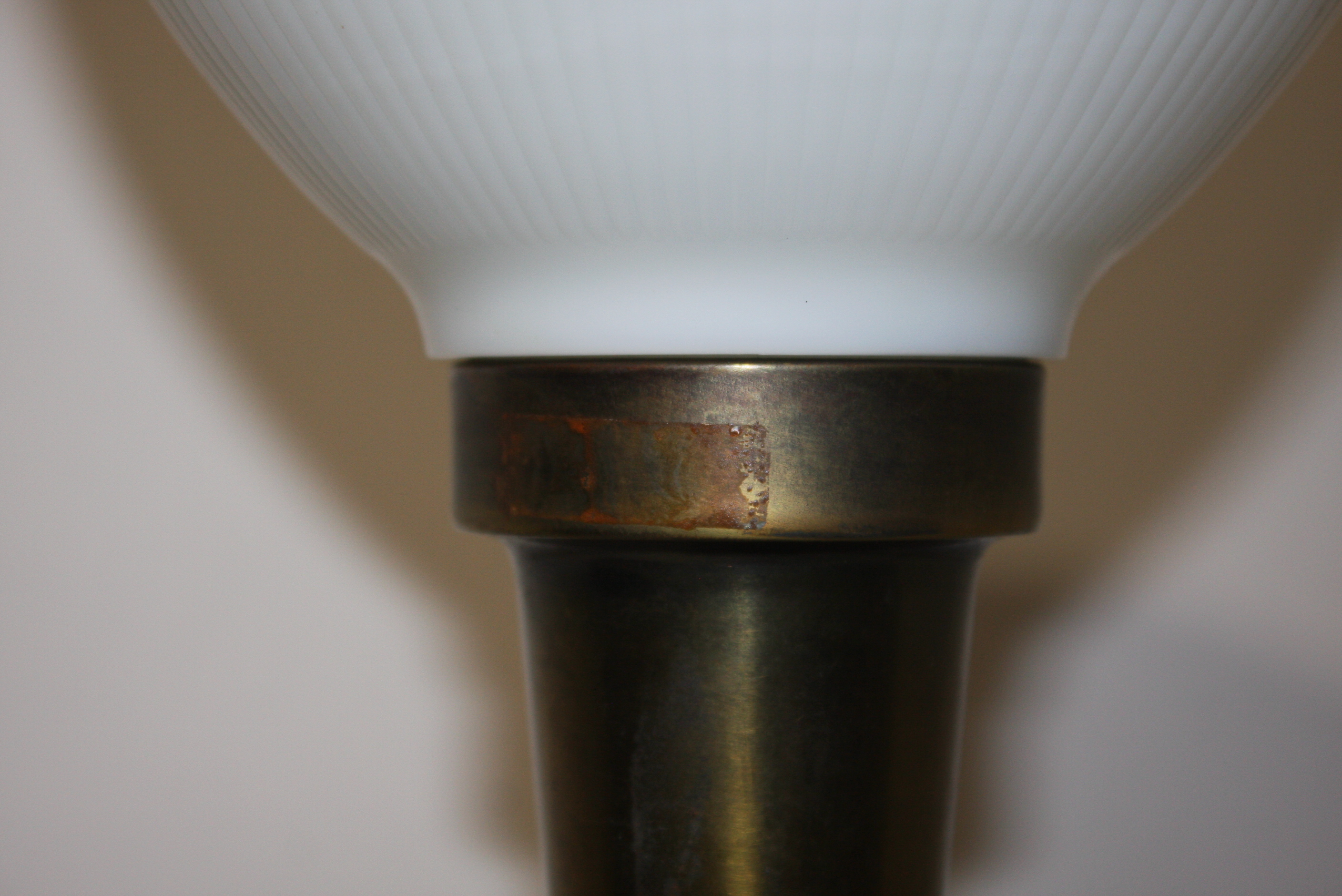 Pair of Ornate Metal Lamps