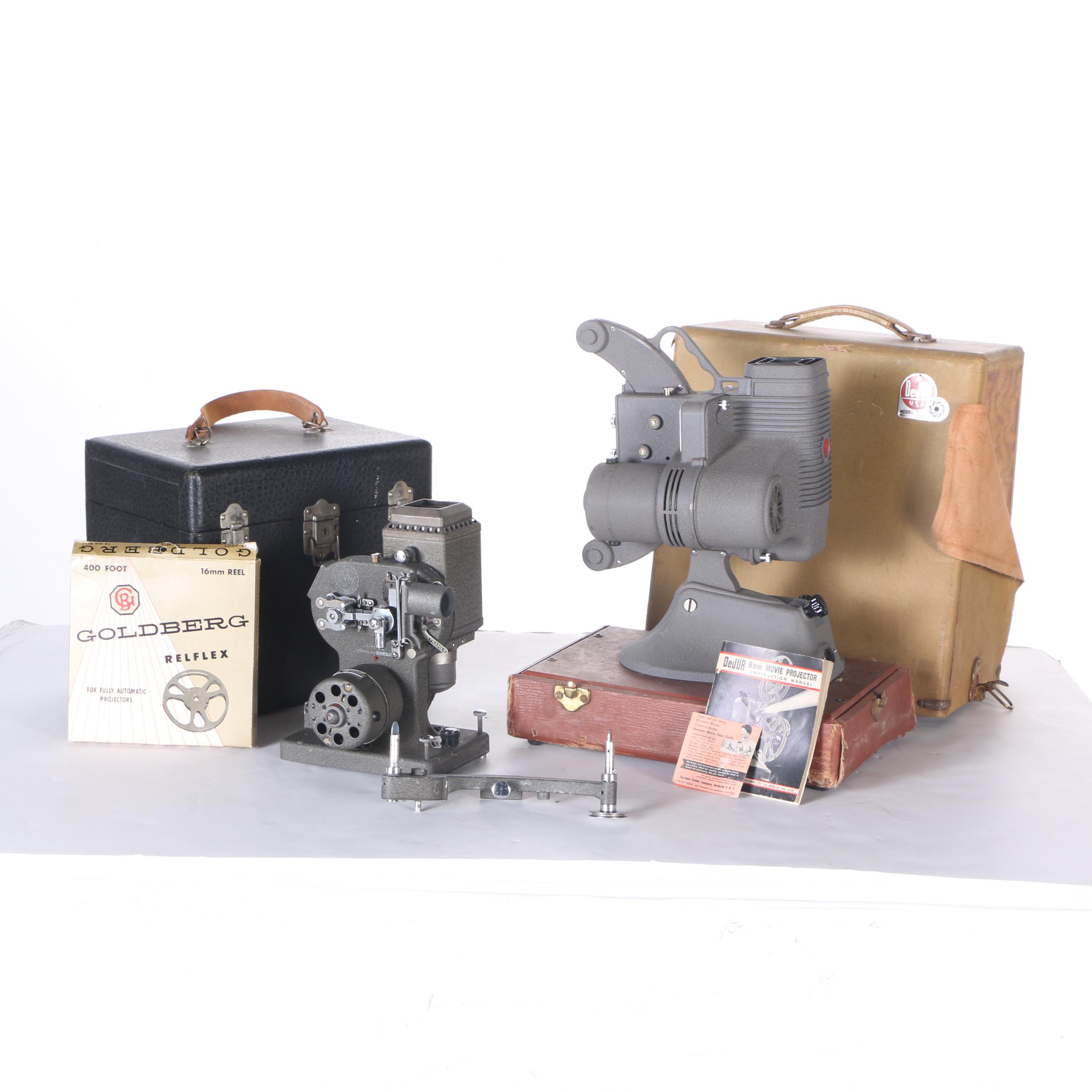 Vintage 16mm and 8mm Film Projectors