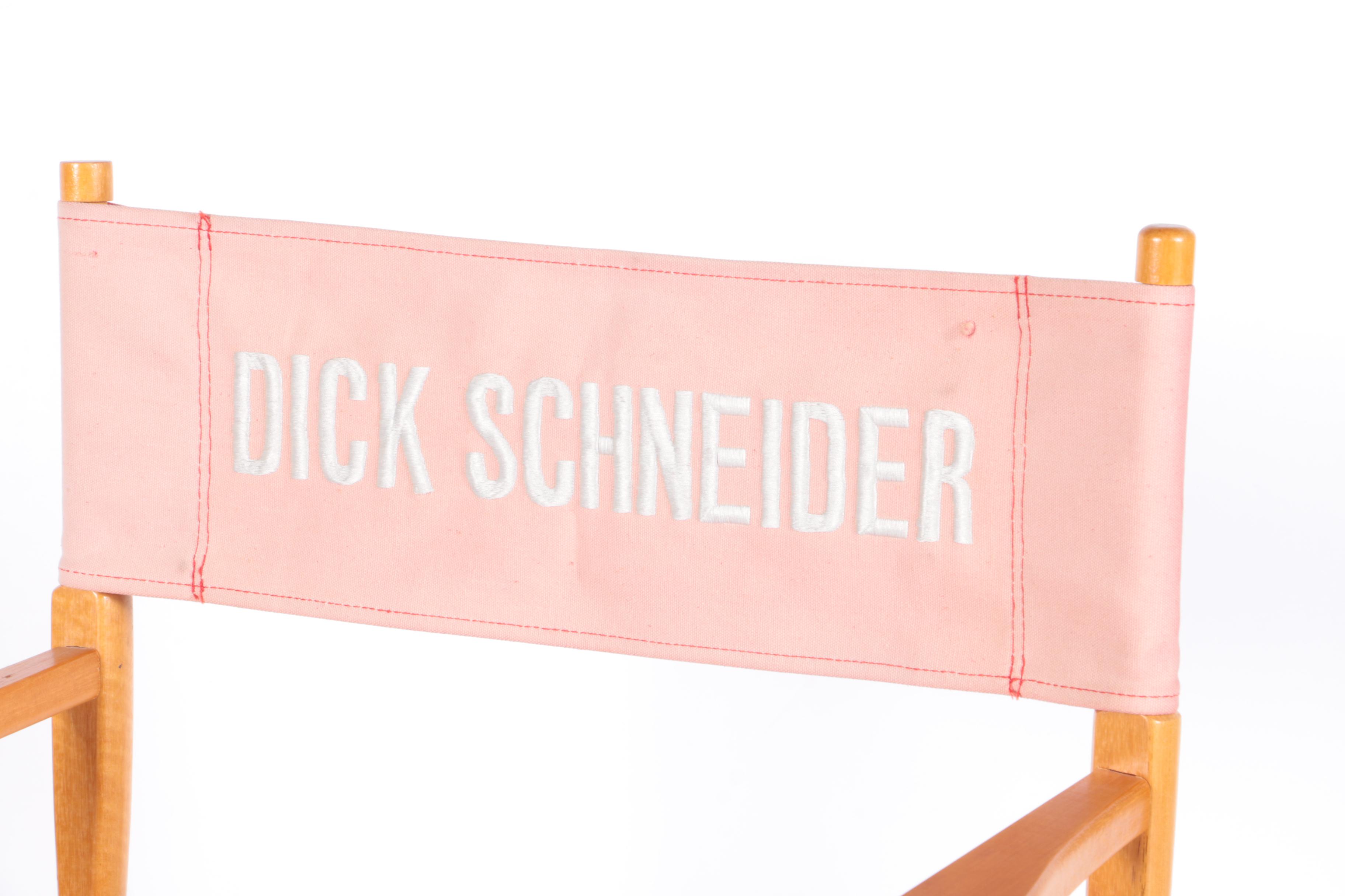 Directors Chair Belonging to Dick Schneider