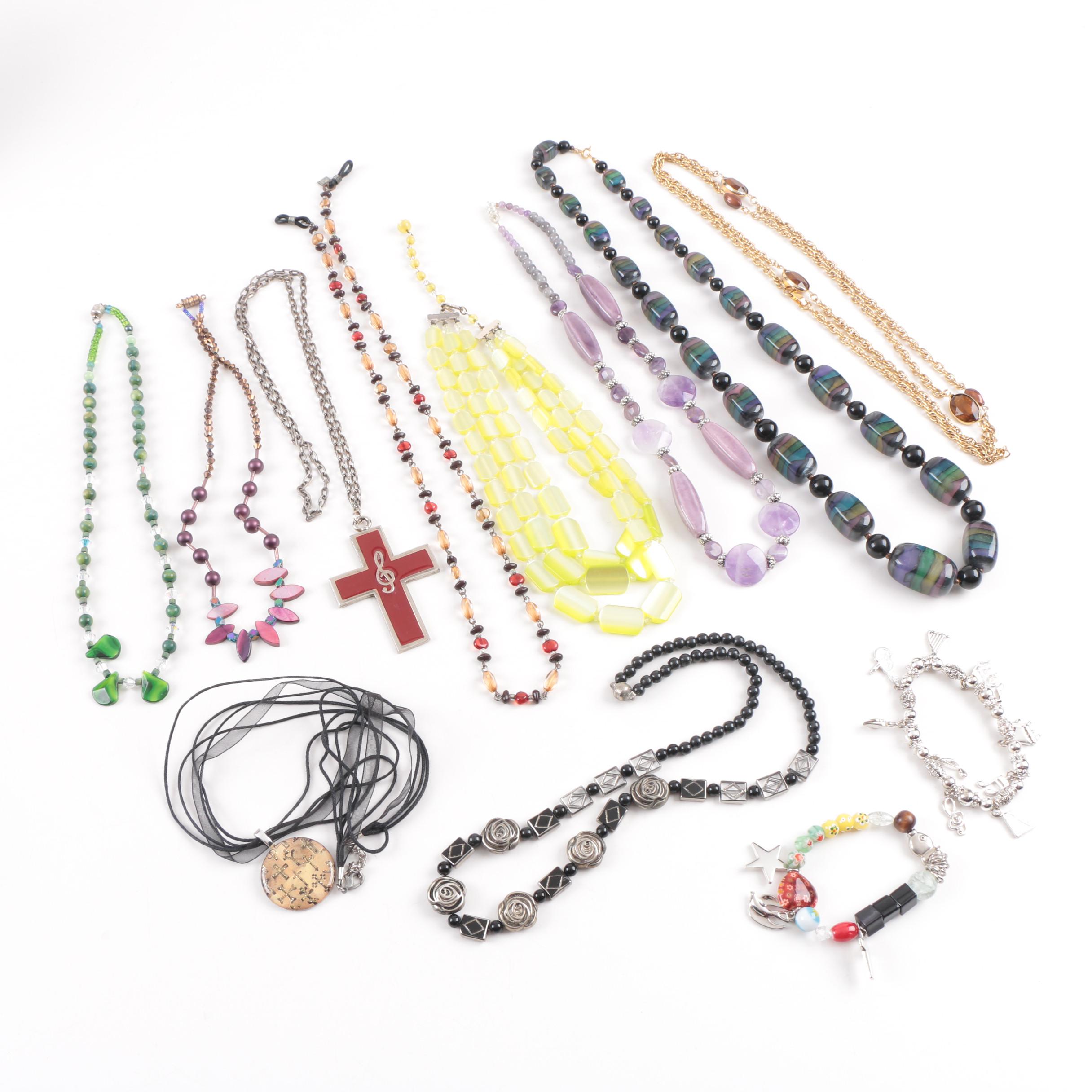 Assorted Beaded Necklaces and Bracelets