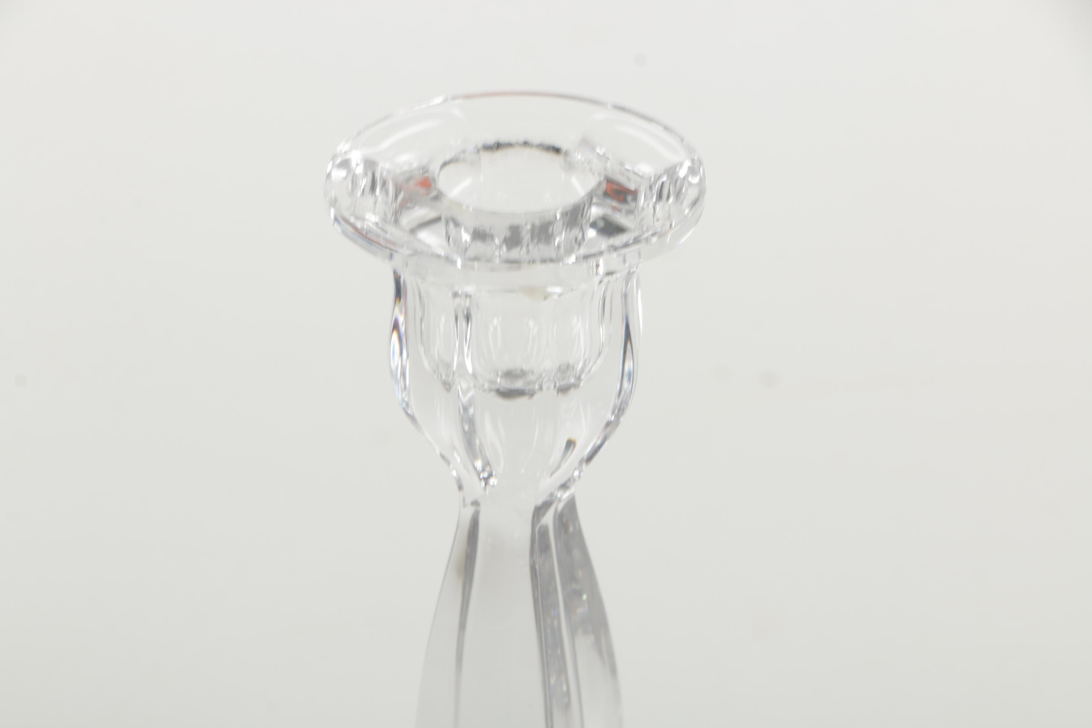 Decorative Cut and Molded Glass Candle Holders and Vases