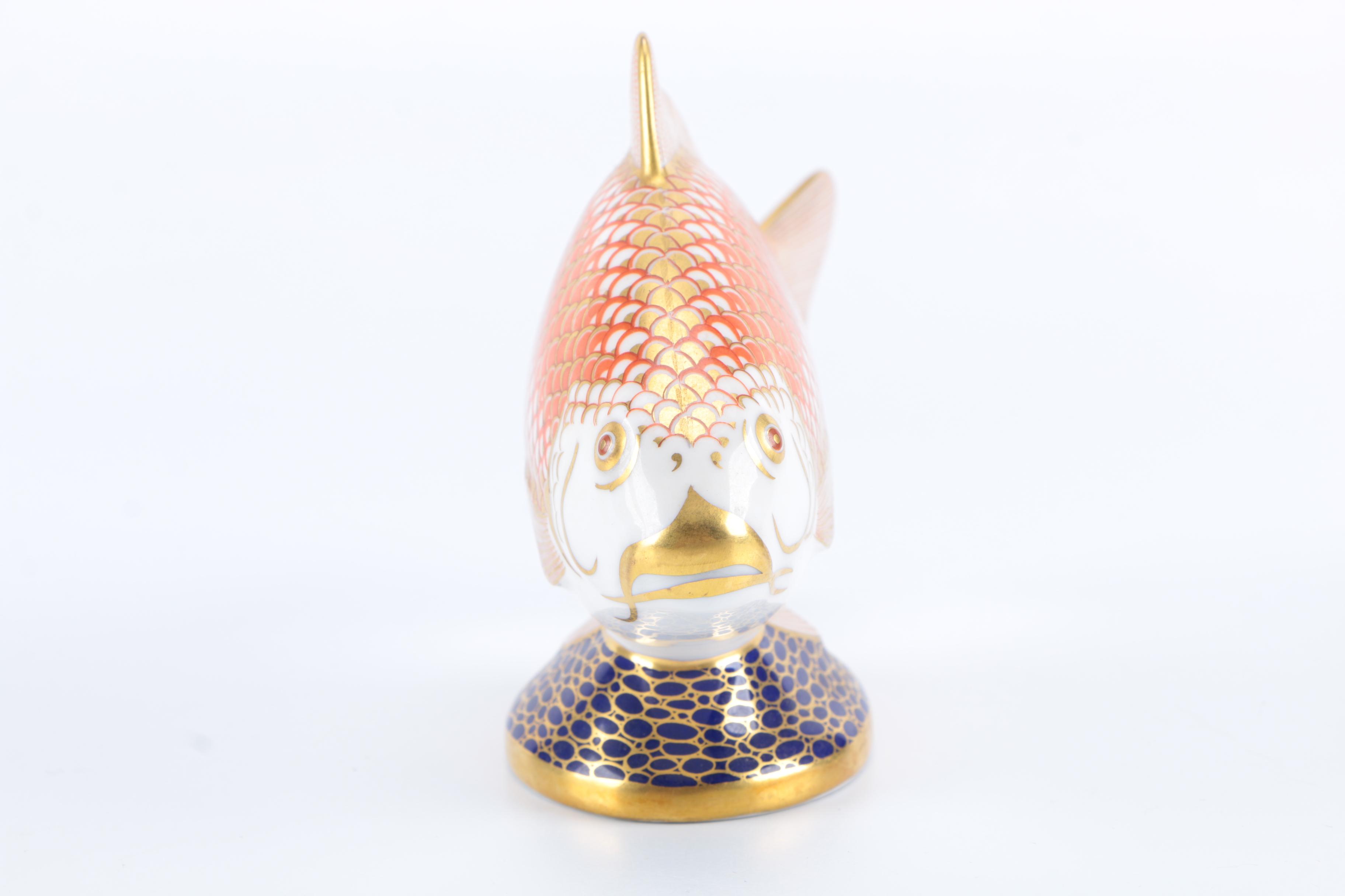 Royal Crown Derby Bone China Fish Figurine