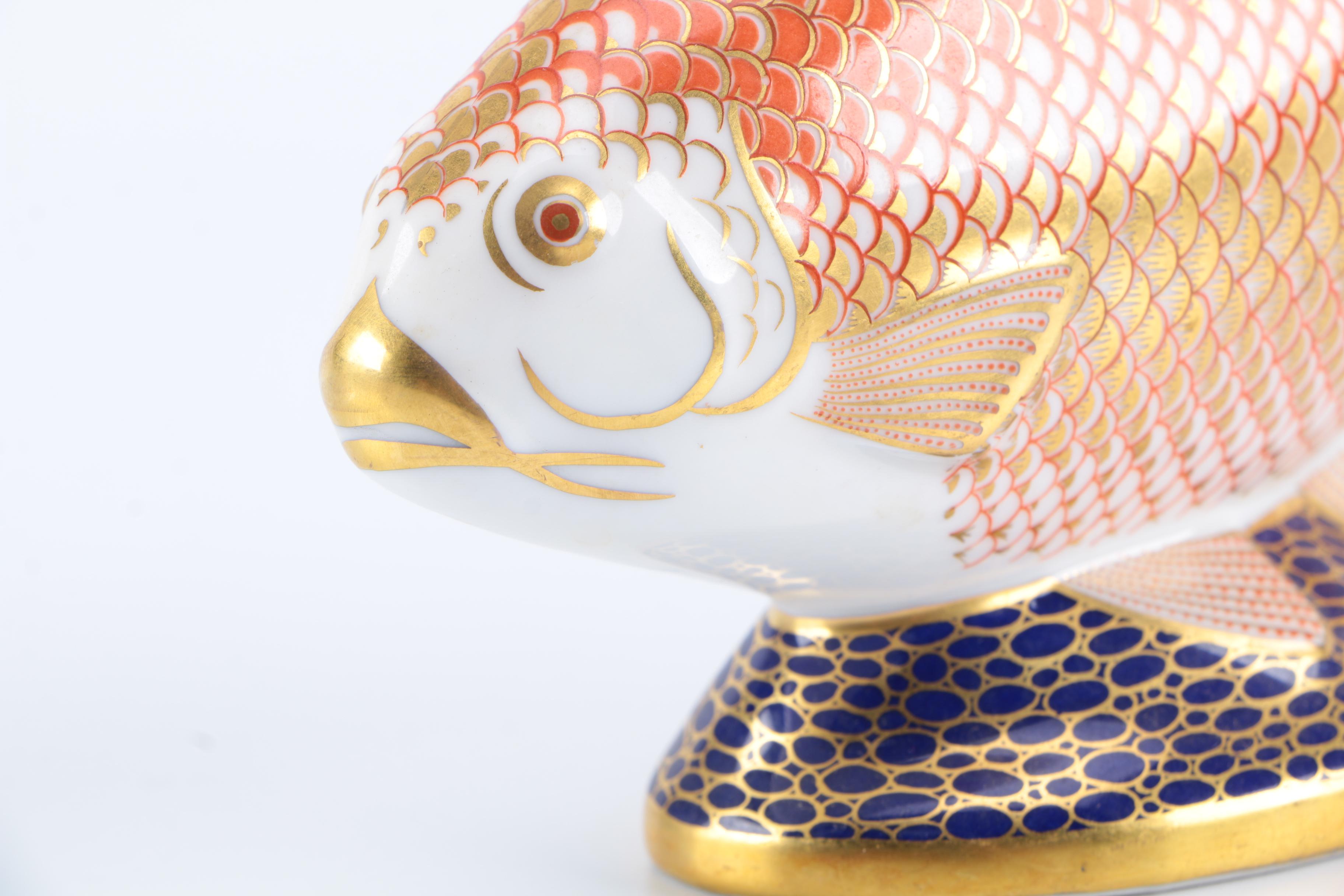 Royal Crown Derby Bone China Fish Figurine