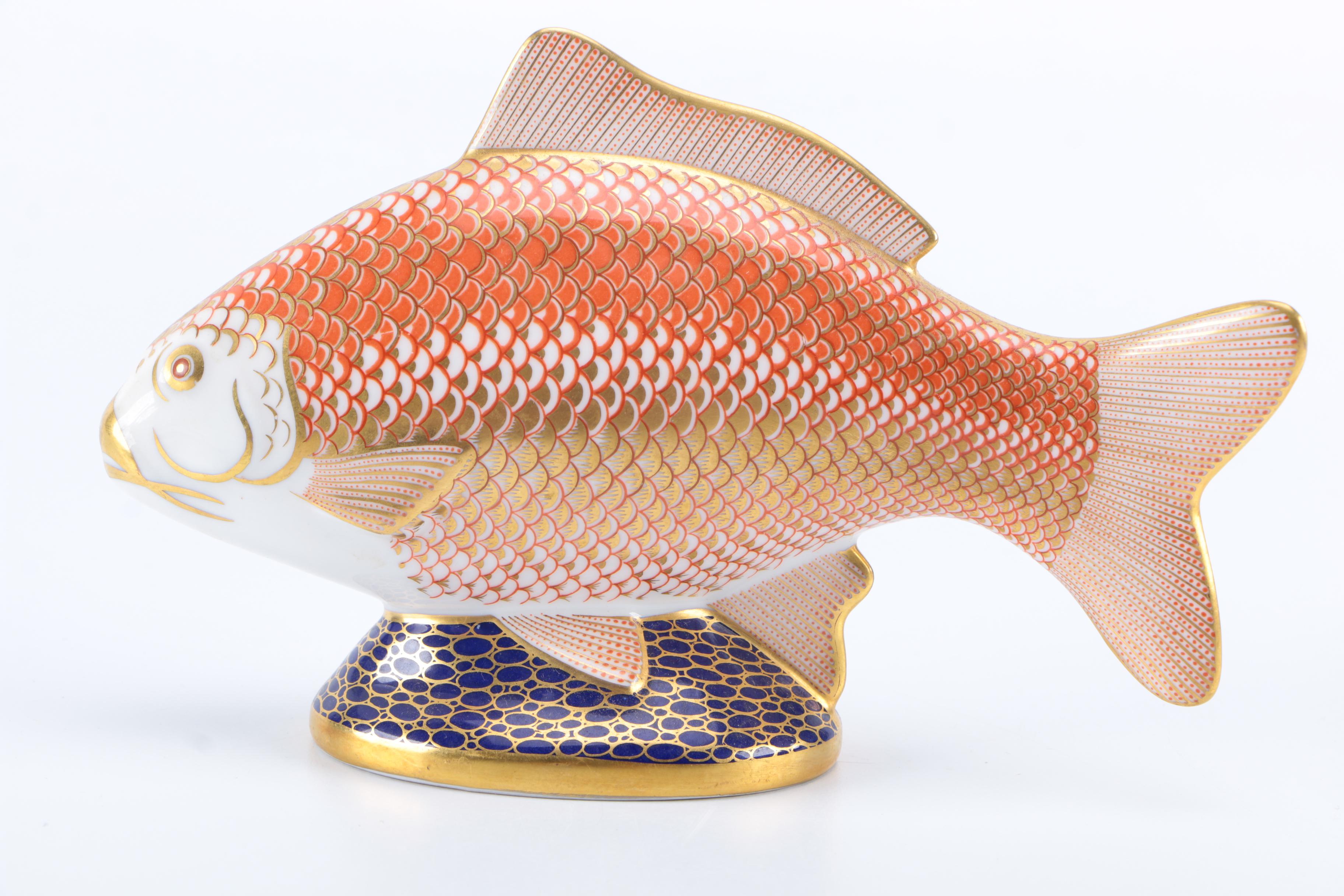 Royal Crown Derby Bone China Fish Figurine
