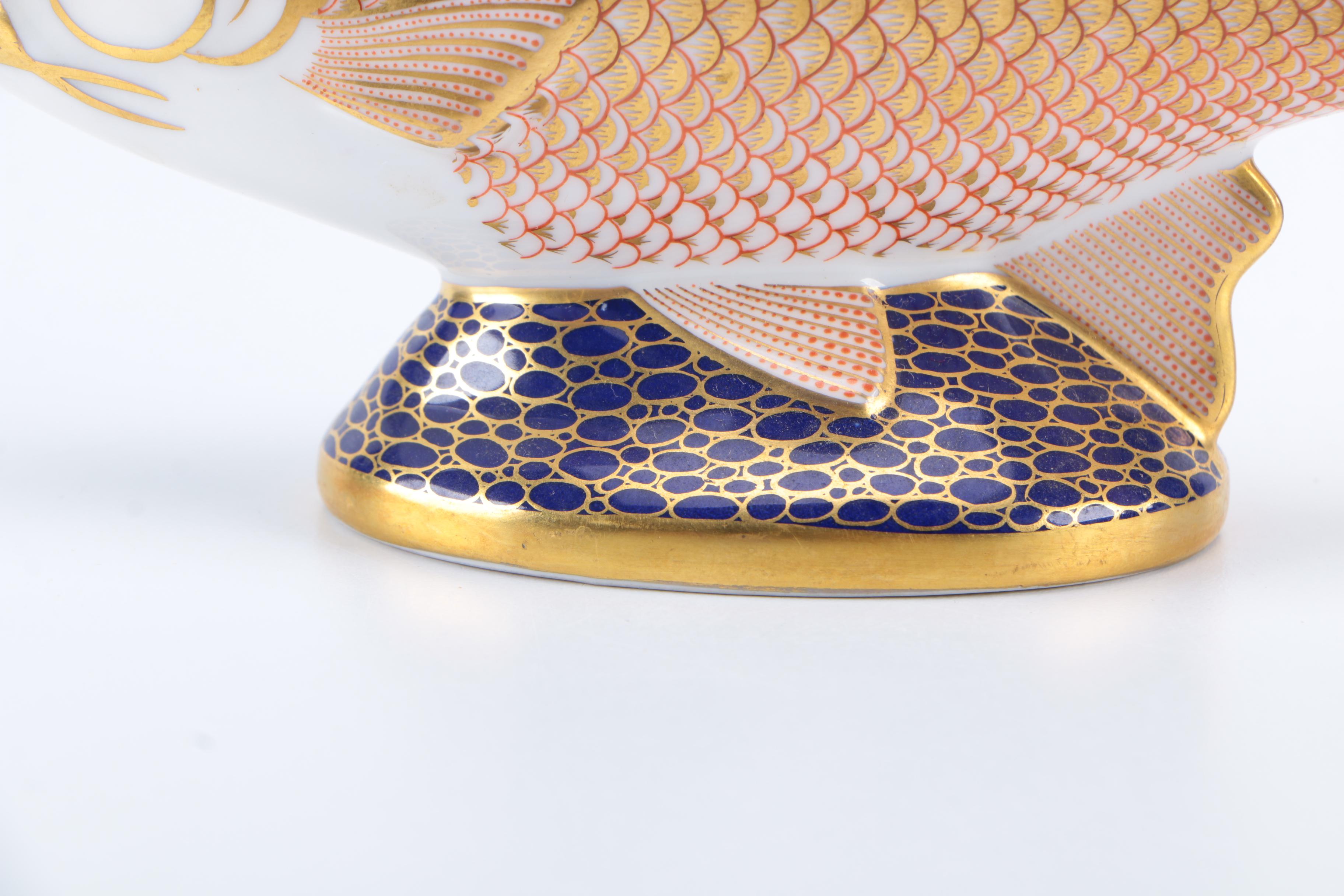 Royal Crown Derby Bone China Fish Figurine