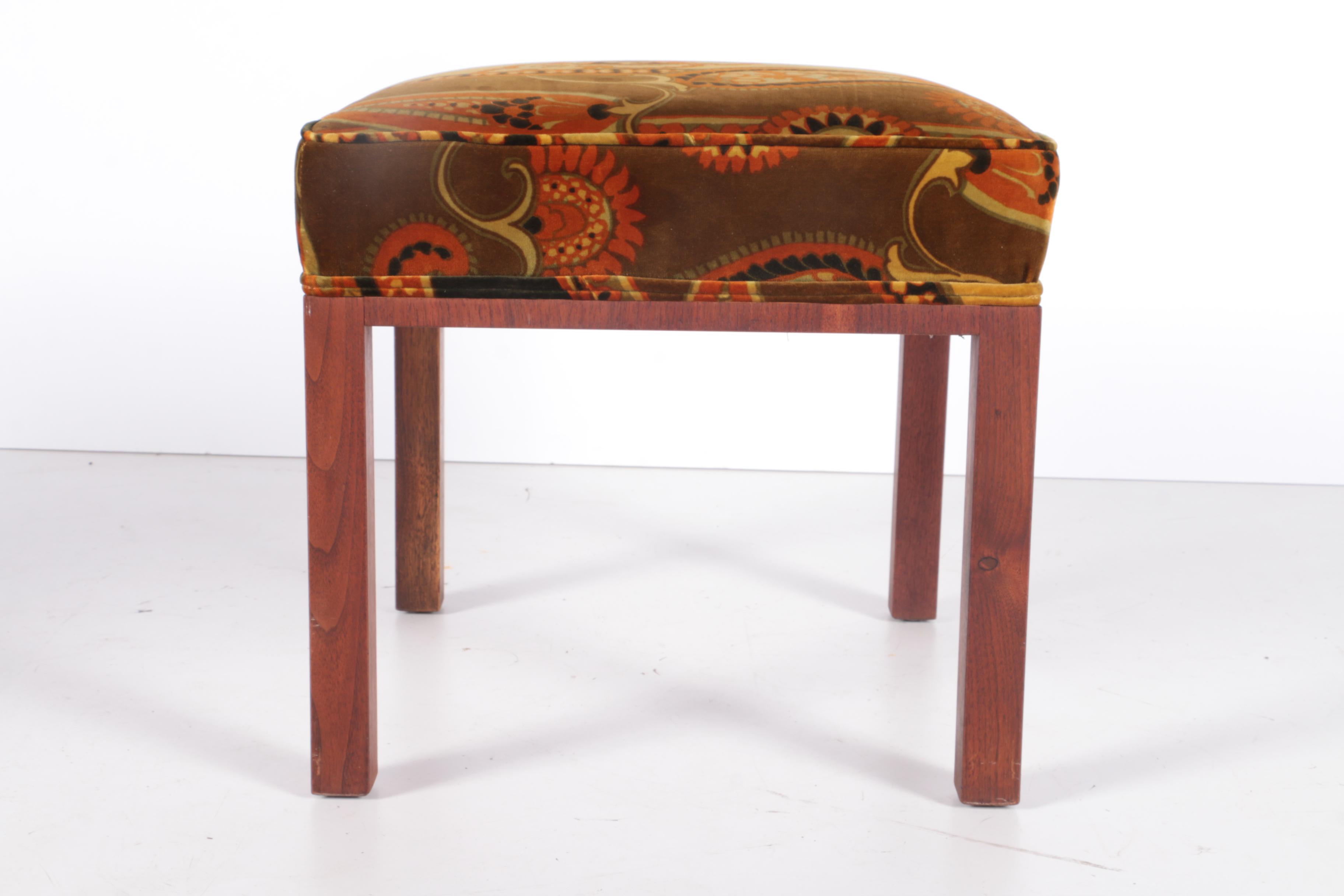 Danish Mid-Century Upholstered Stool Pair by RYA