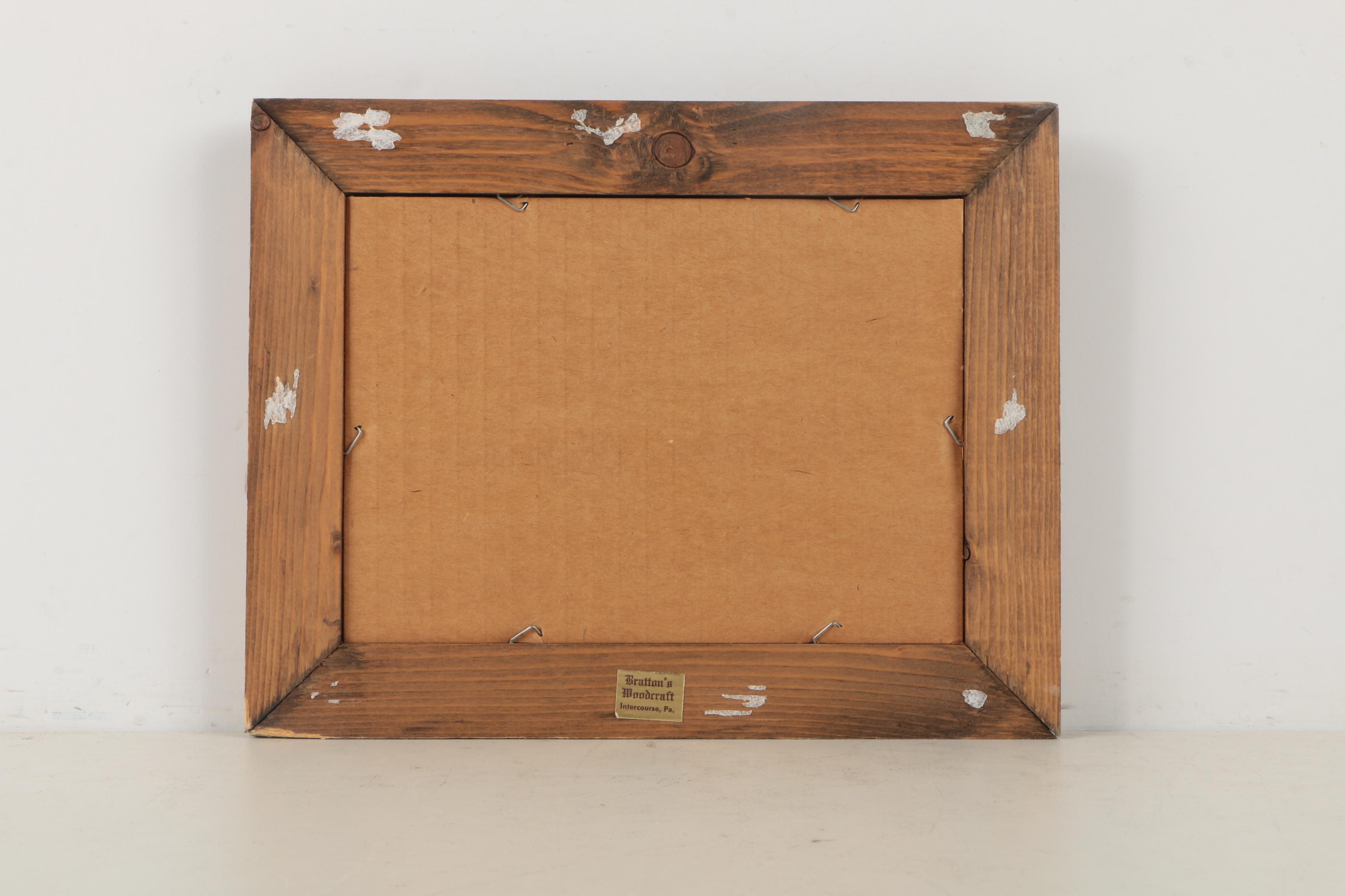 Offset Lithograph After R. Hendrickson's Photograph "Bath Time Mother and Child"