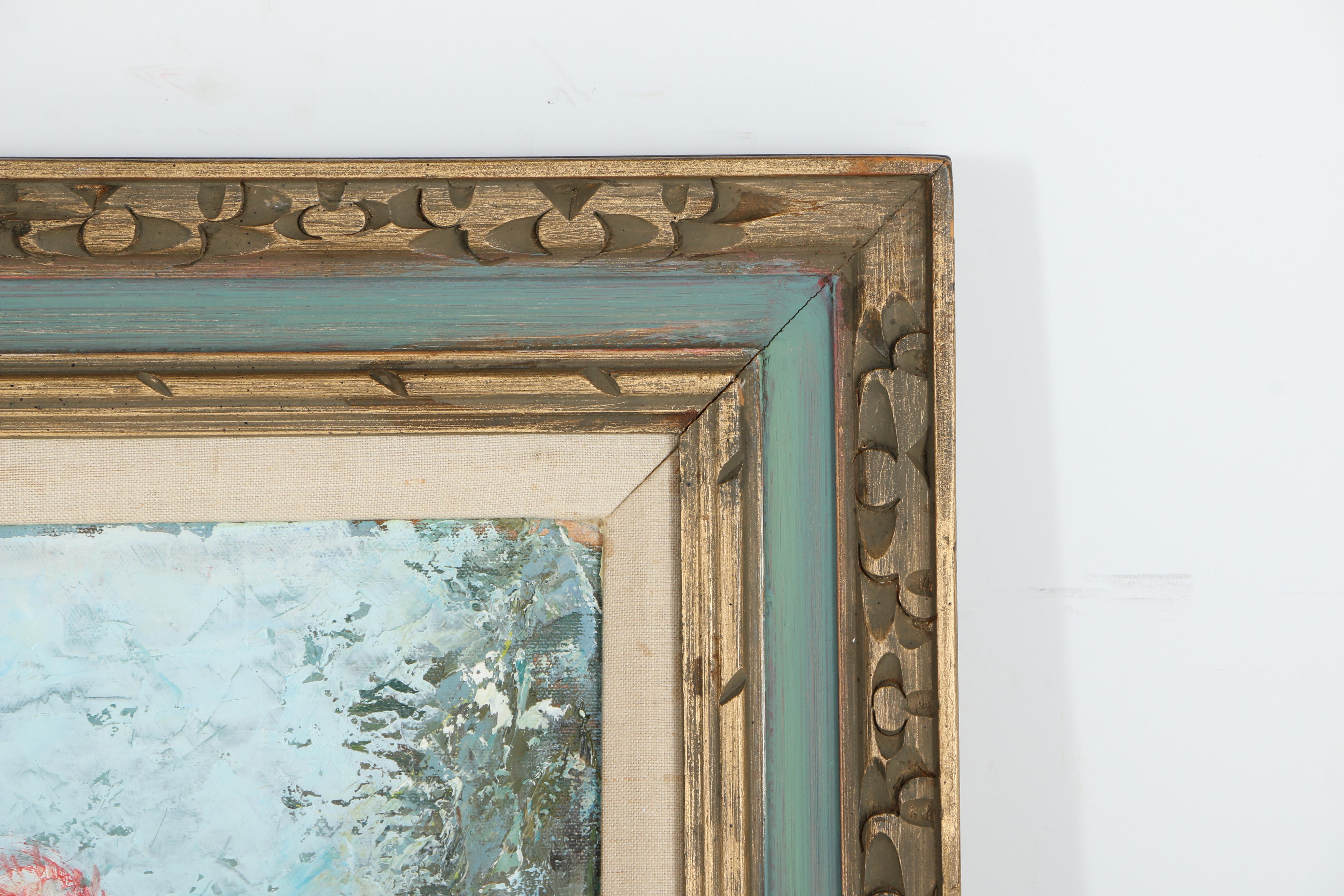 Mary Lou Manning Oil Painting on Canvas "In The Park"