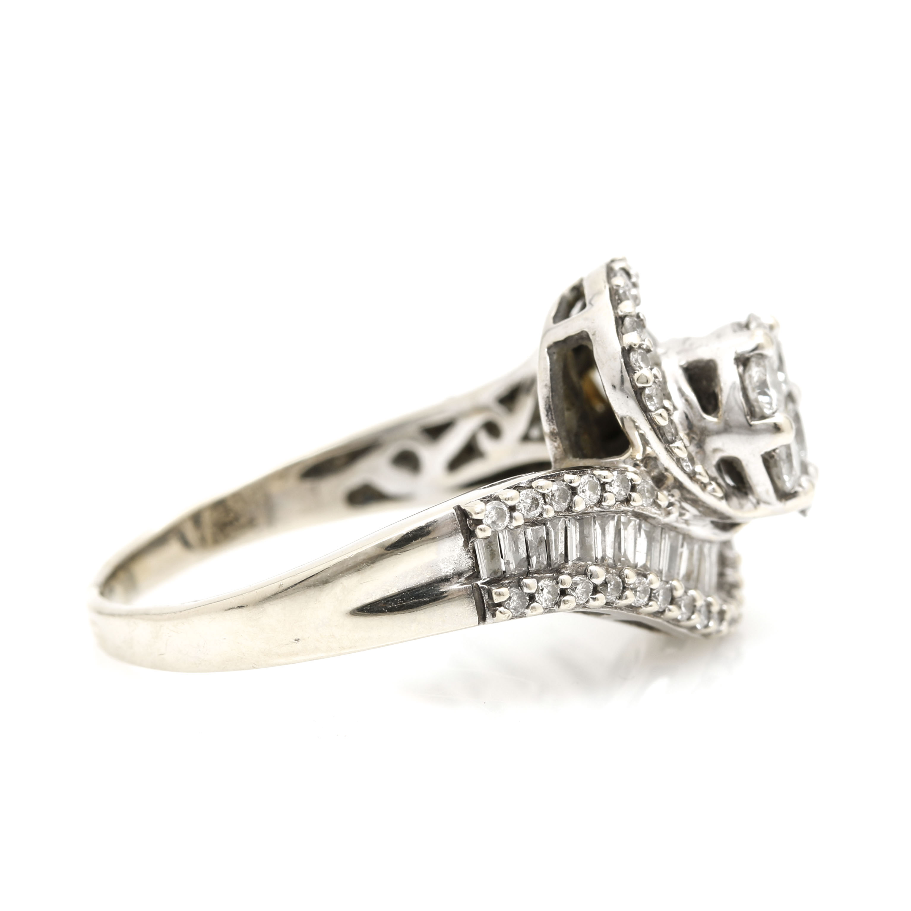 14K White Gold 1.98 CTW Diamond Ring