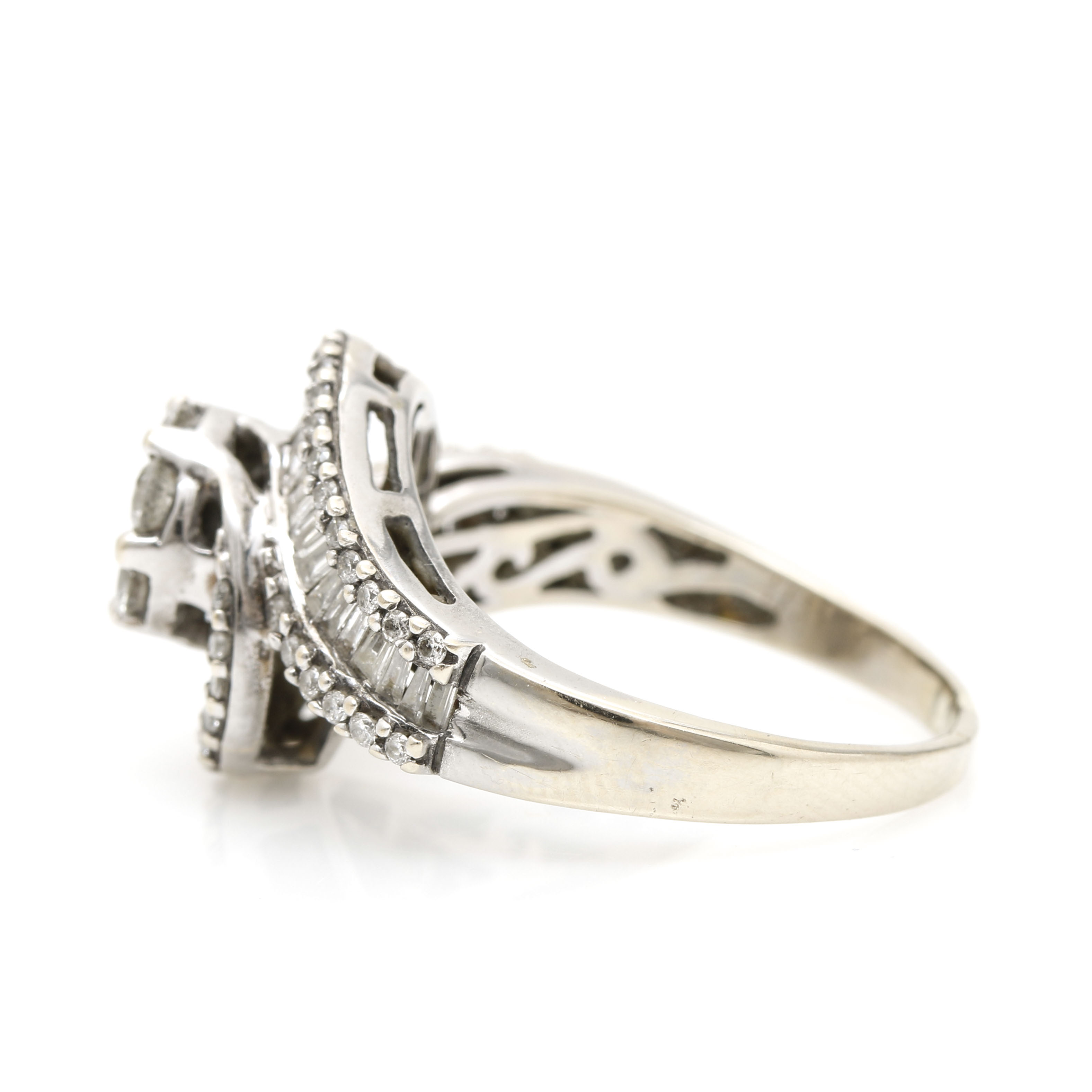 14K White Gold 1.98 CTW Diamond Ring