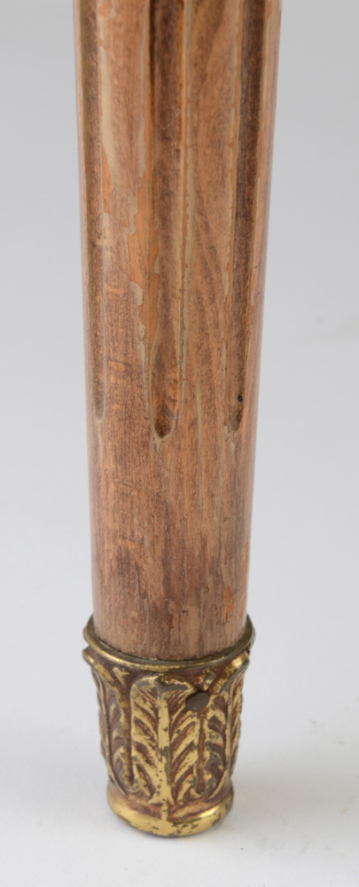 Sevrés-Style French Coffee Table with Oval Marble Top