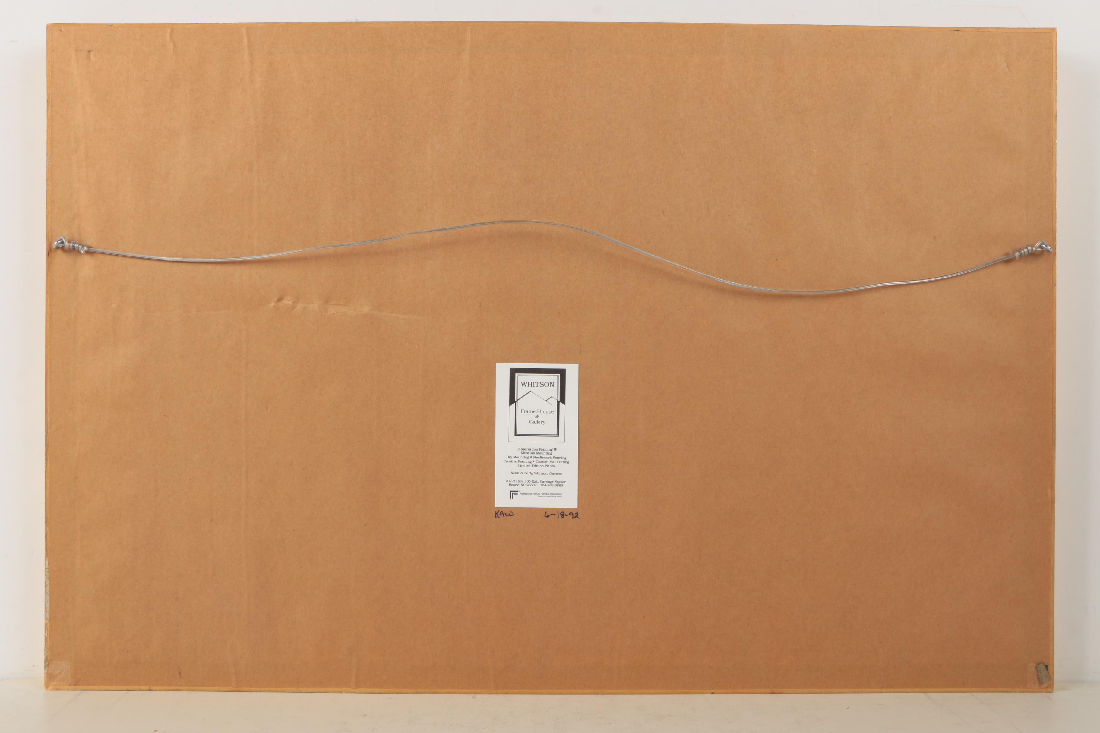 Norma Watercolor Painting on Paper of Park Scene