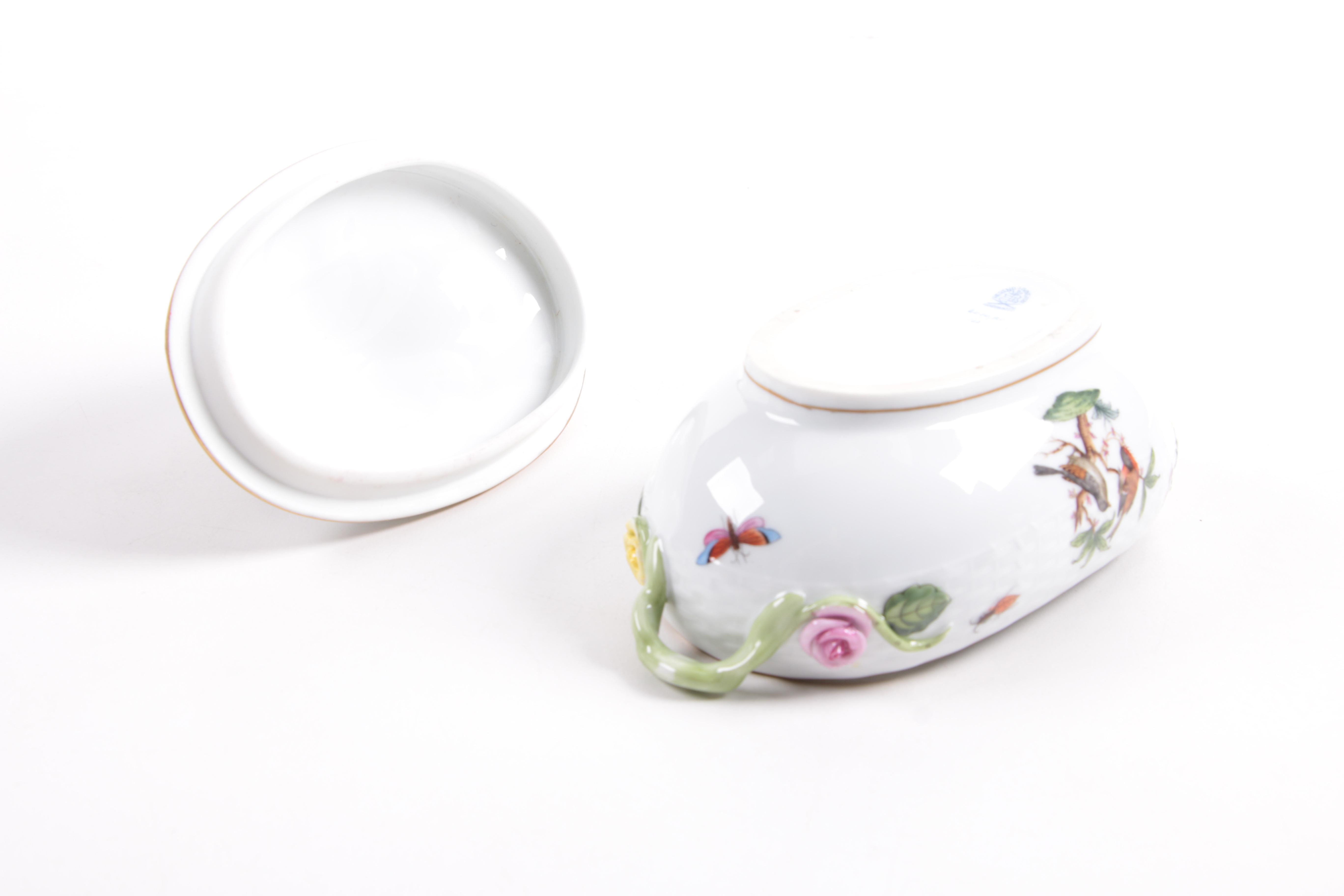 Herend "Rothschild Bird" Porcelain Lidded Containers
