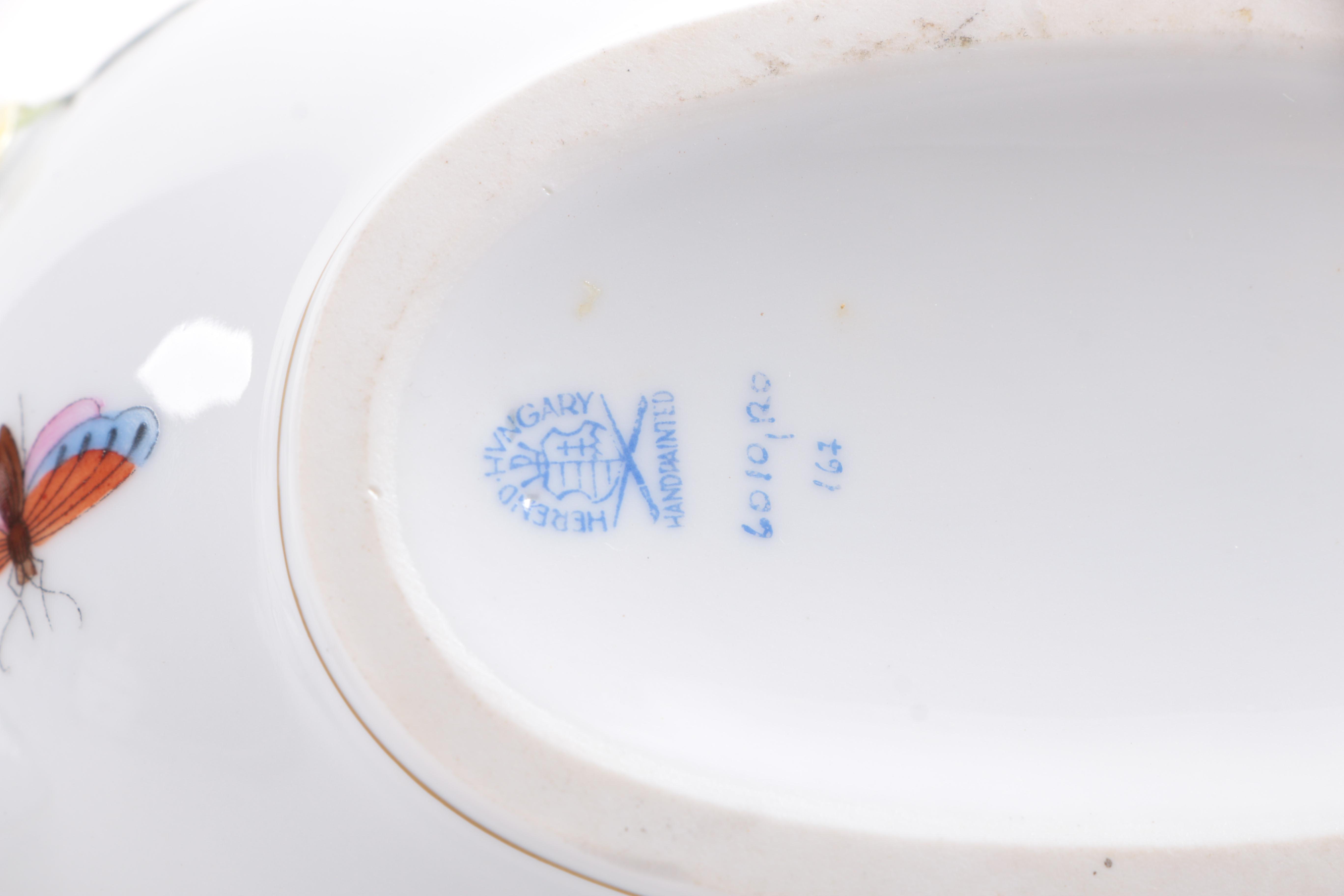 Herend "Rothschild Bird" Porcelain Lidded Containers