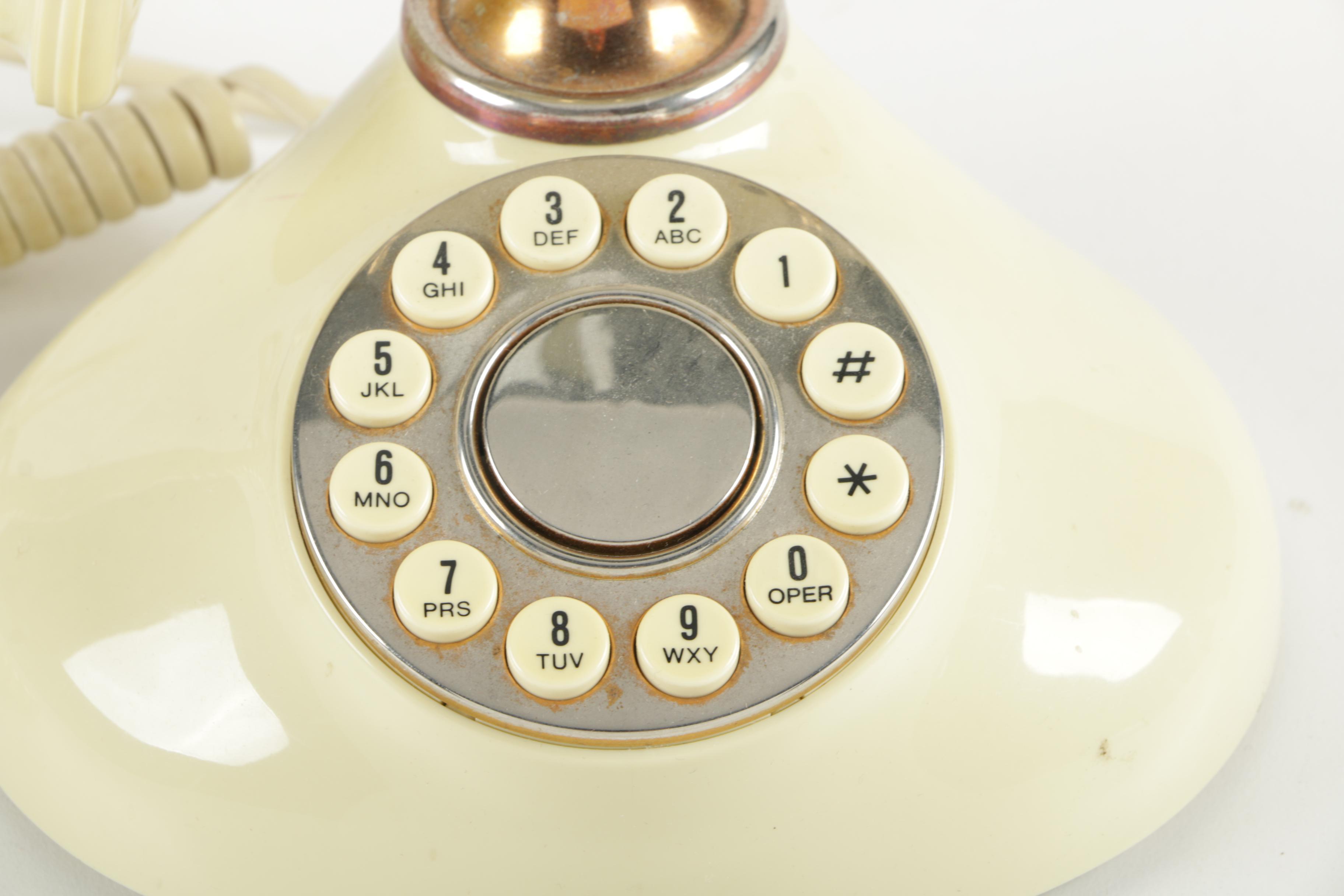 Vintage TeleConcept European Style Push Button Phone