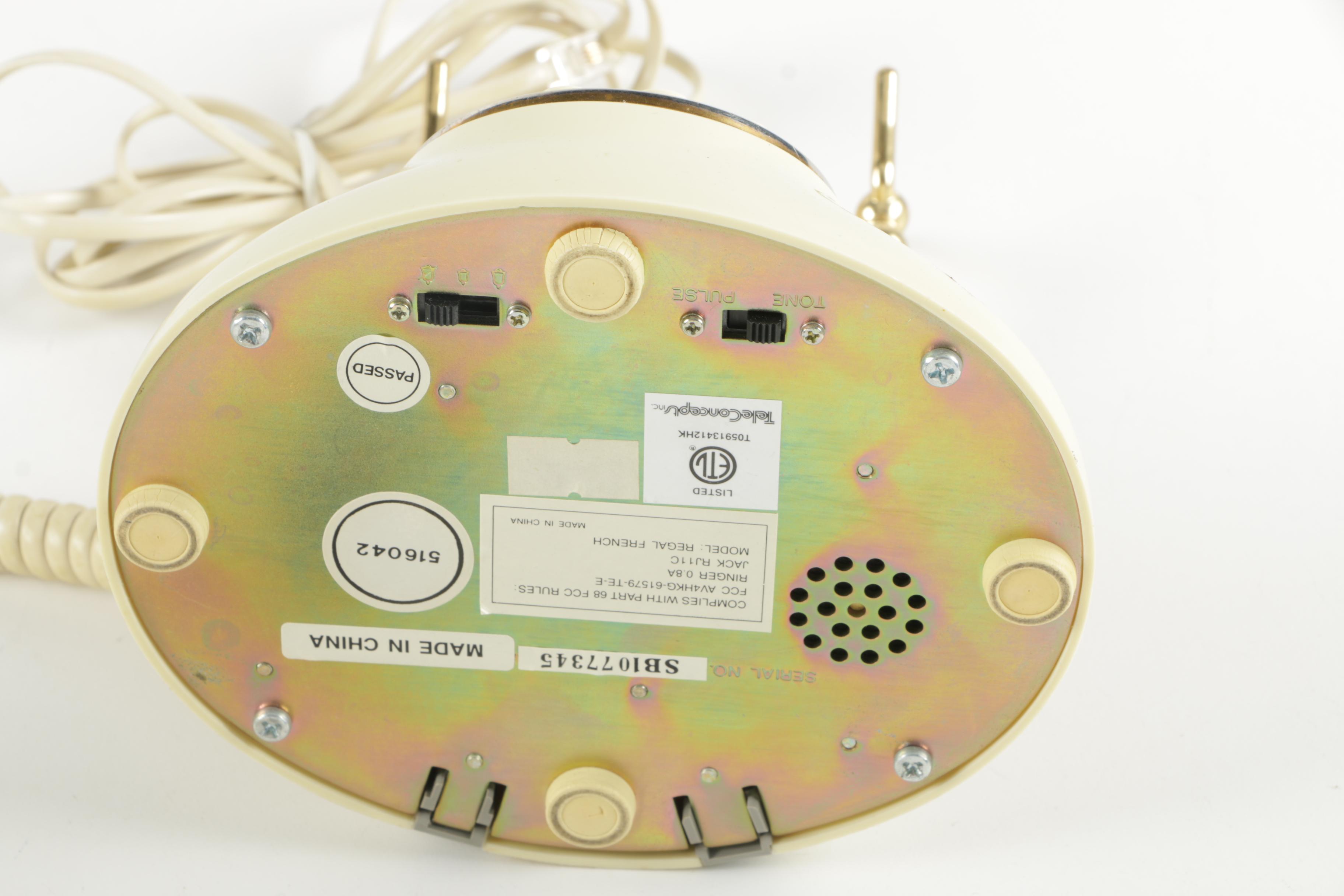 Vintage TeleConcept European Style Push Button Phone