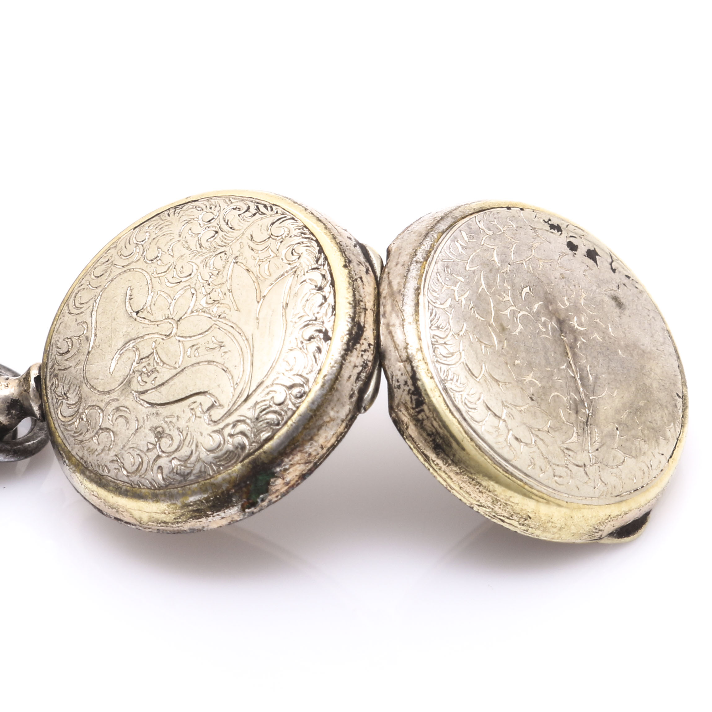 Coin Silver 1832 Liberty Head Dime Fob Chain