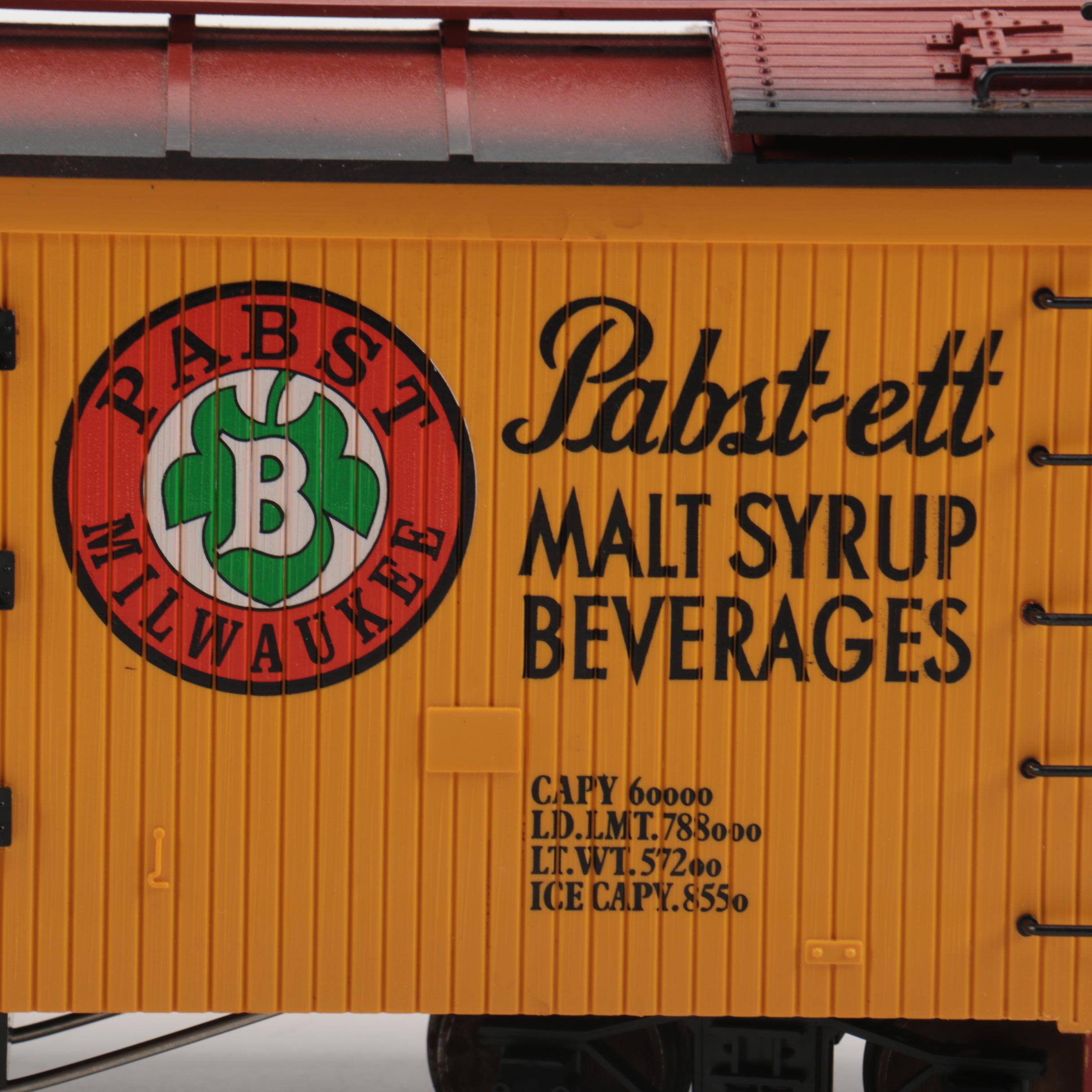 Collection of LGB Model Train Cars and Track