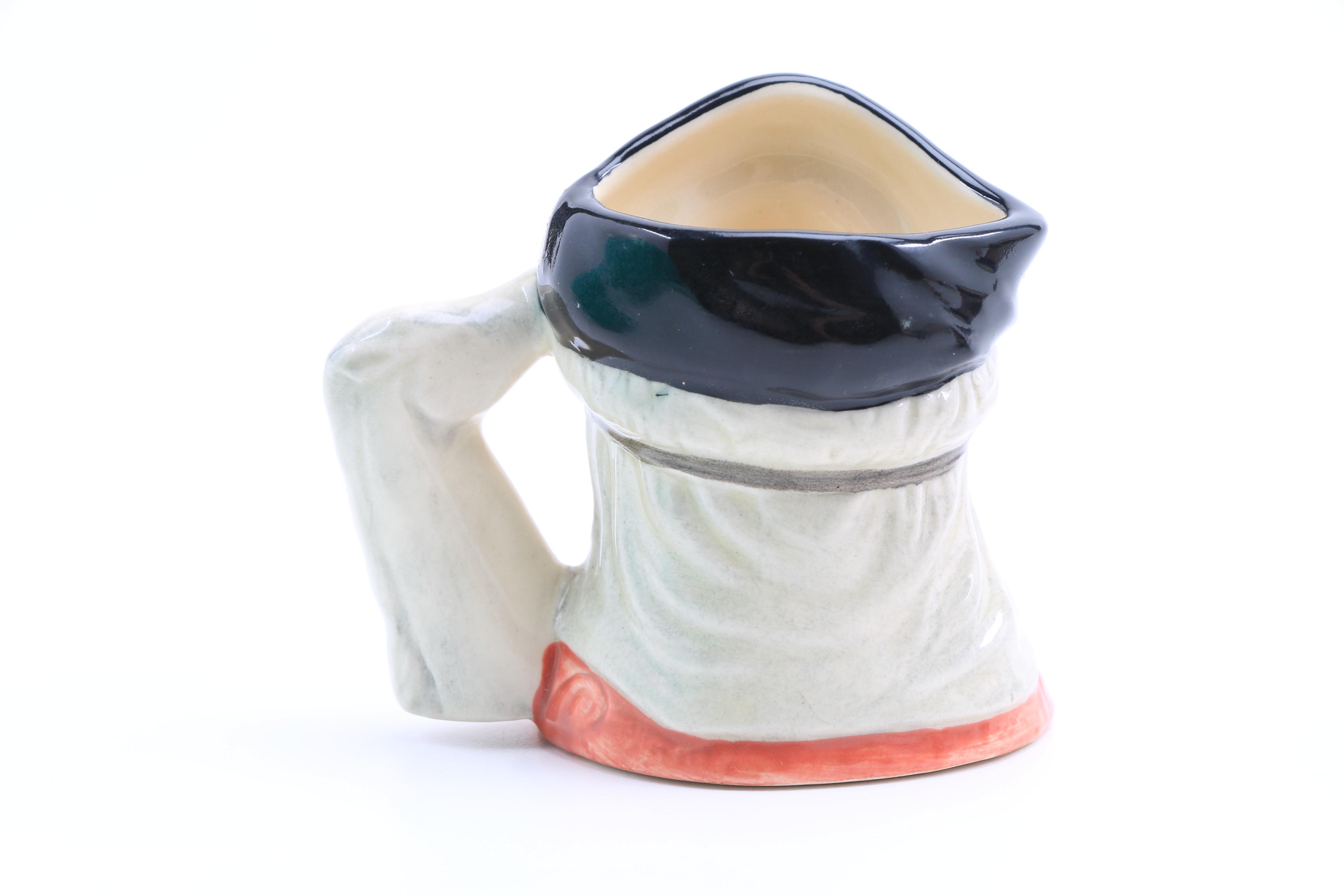 Collection of Nine Vintage Royal Doulton Miniature Character Jugs