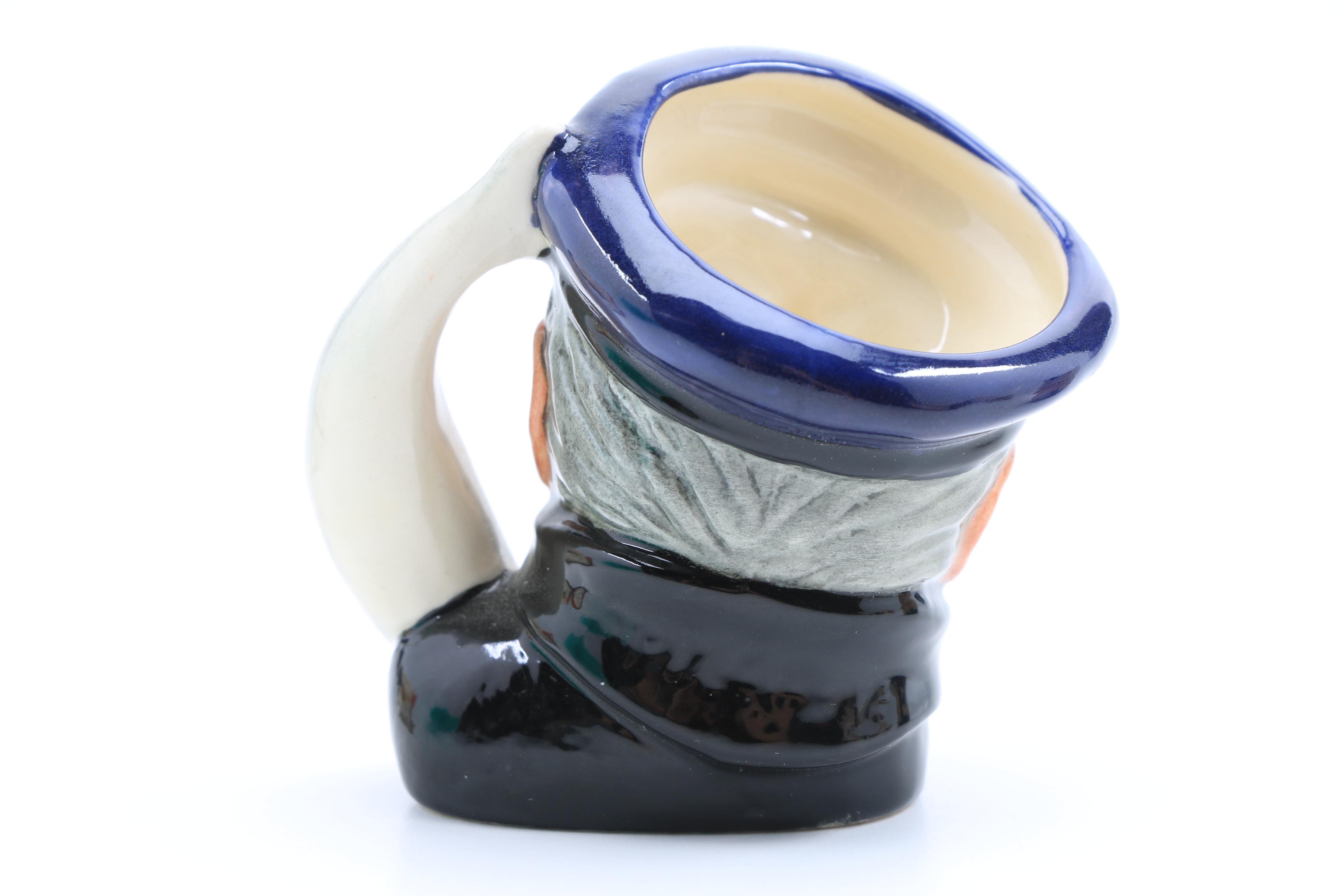 Collection of Nine Vintage Royal Doulton Miniature Character Jugs