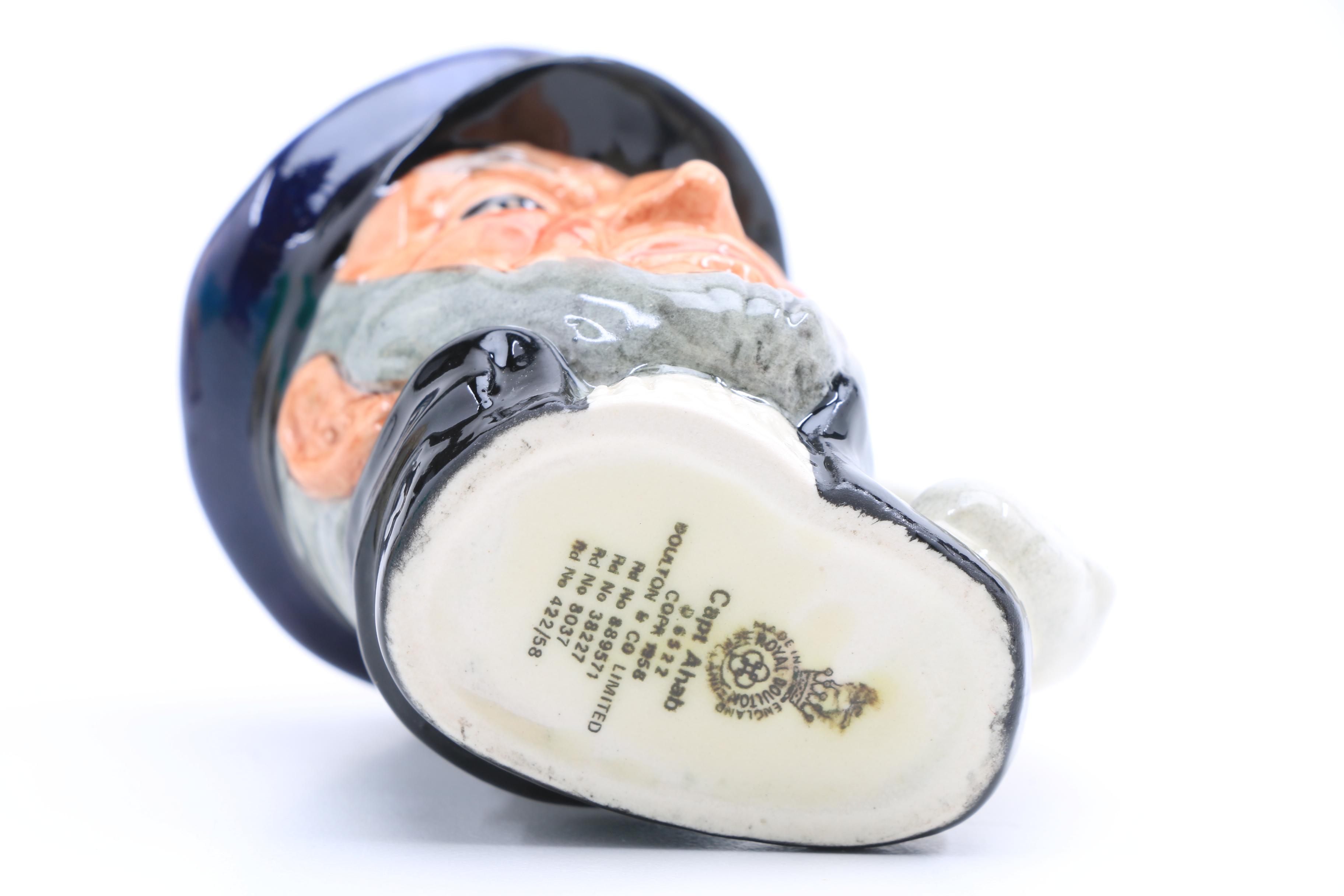 Collection of Nine Vintage Royal Doulton Miniature Character Jugs