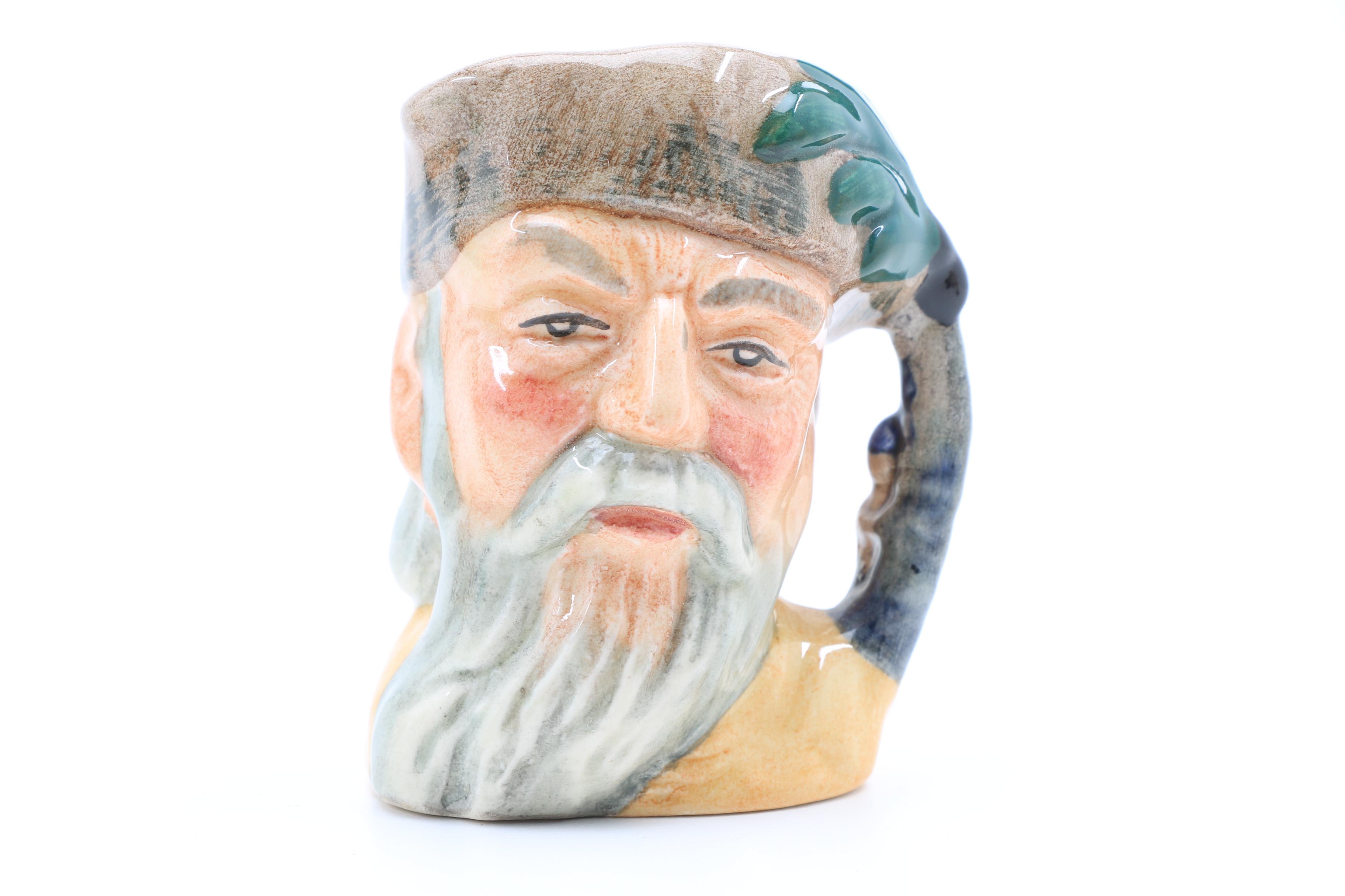 Collection of Nine Vintage Royal Doulton Miniature Character Jugs