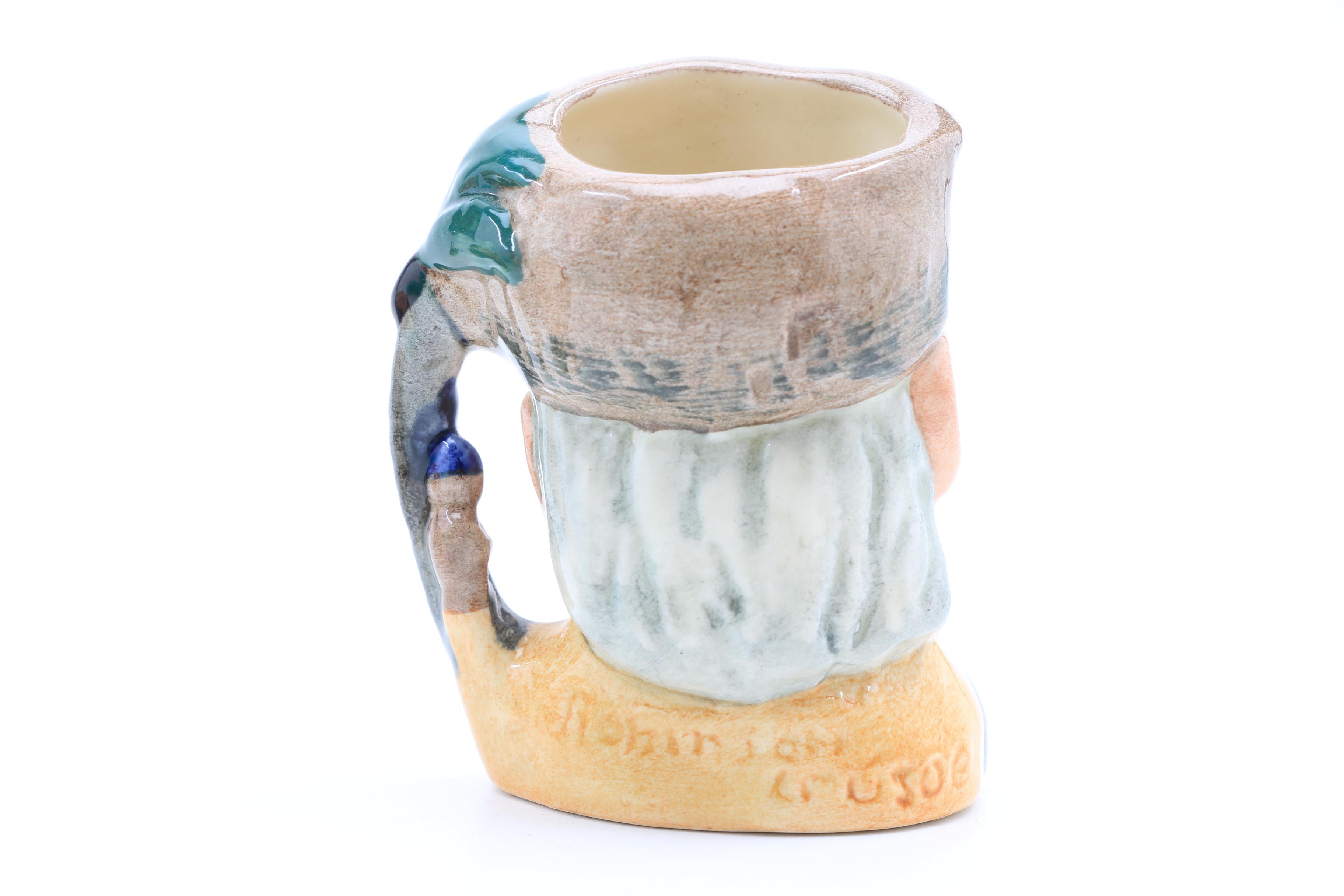 Collection of Nine Vintage Royal Doulton Miniature Character Jugs