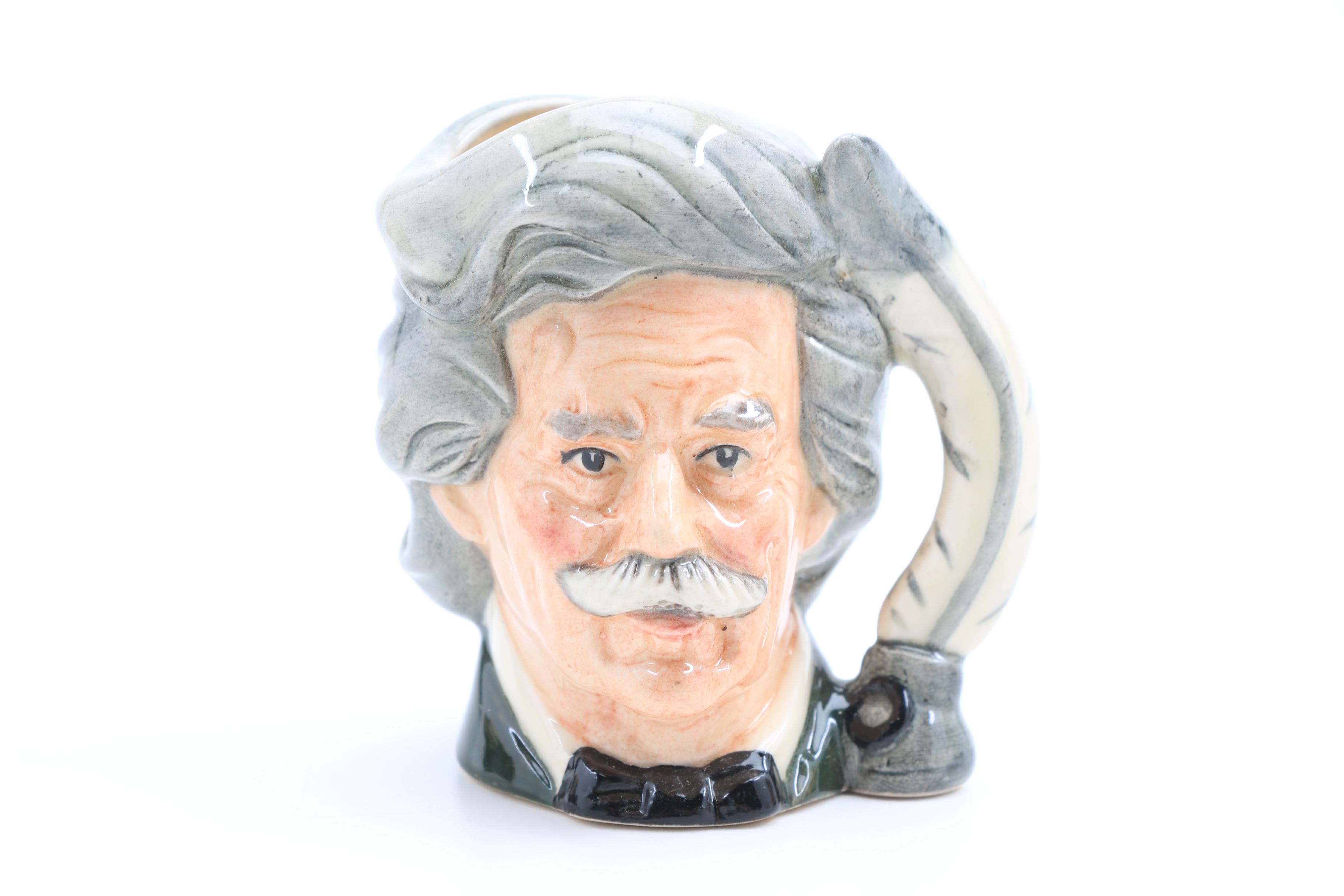 Collection of Nine Vintage Royal Doulton Miniature Character Jugs