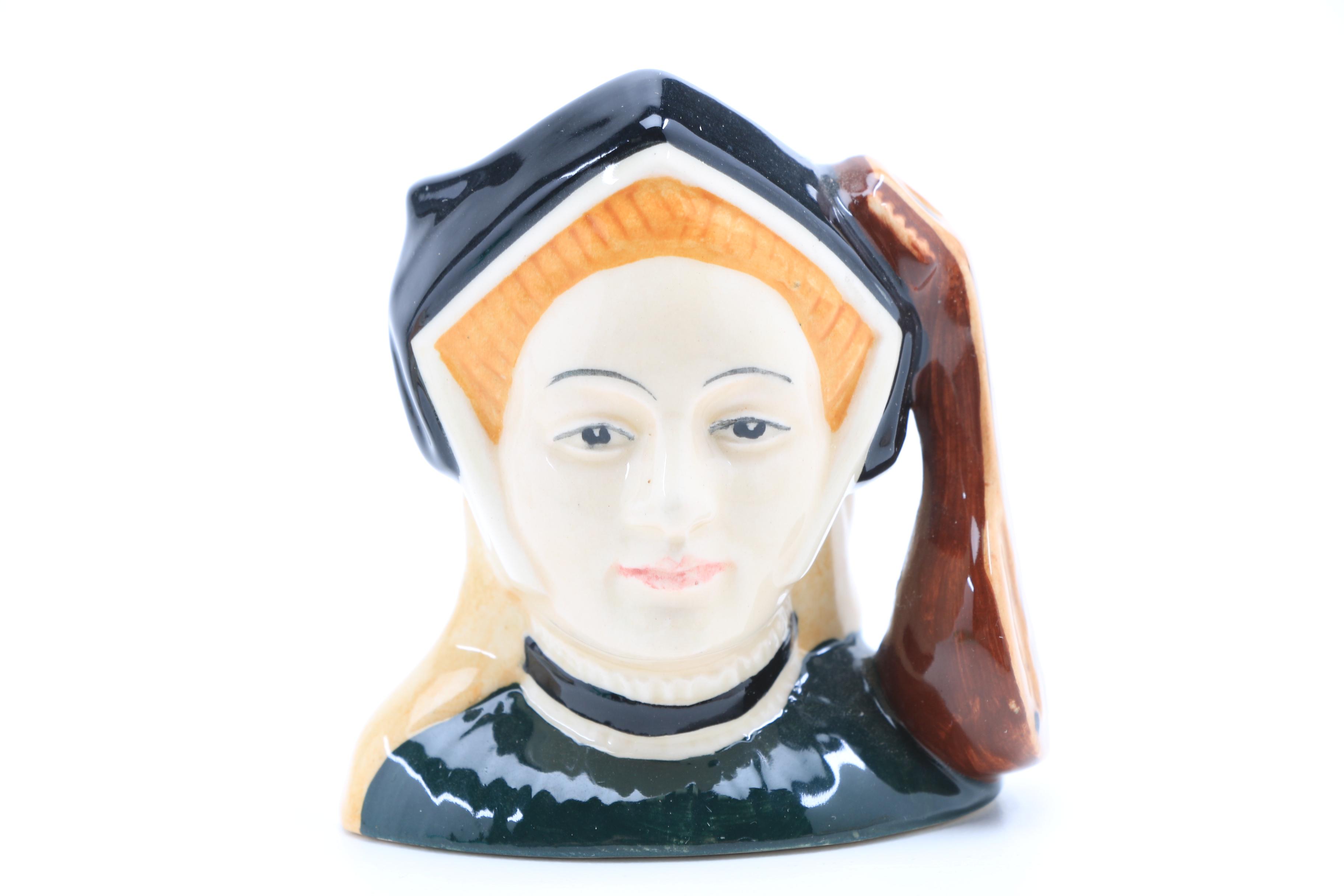 Collection of Nine Vintage Royal Doulton Miniature Character Jugs