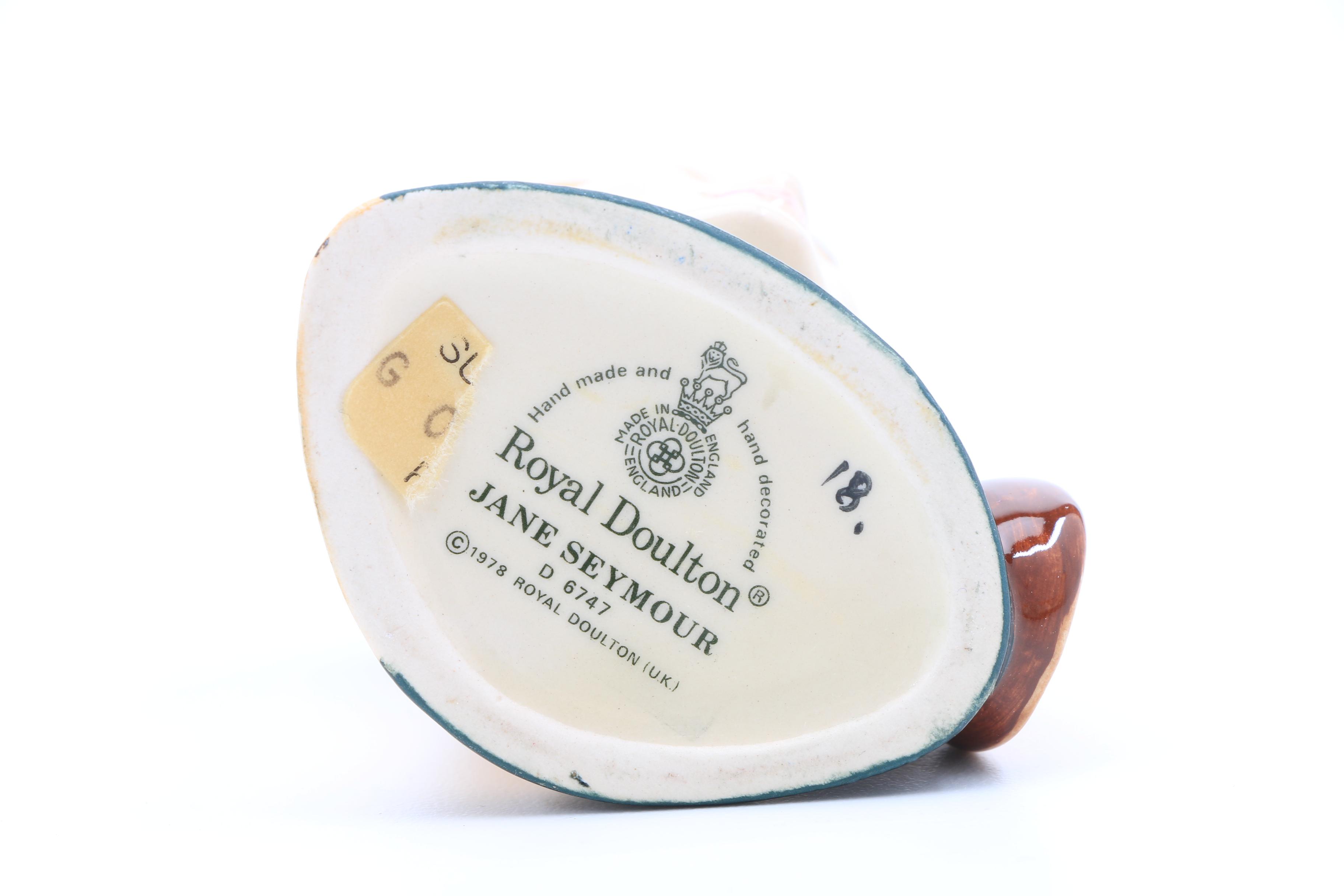 Collection of Nine Vintage Royal Doulton Miniature Character Jugs