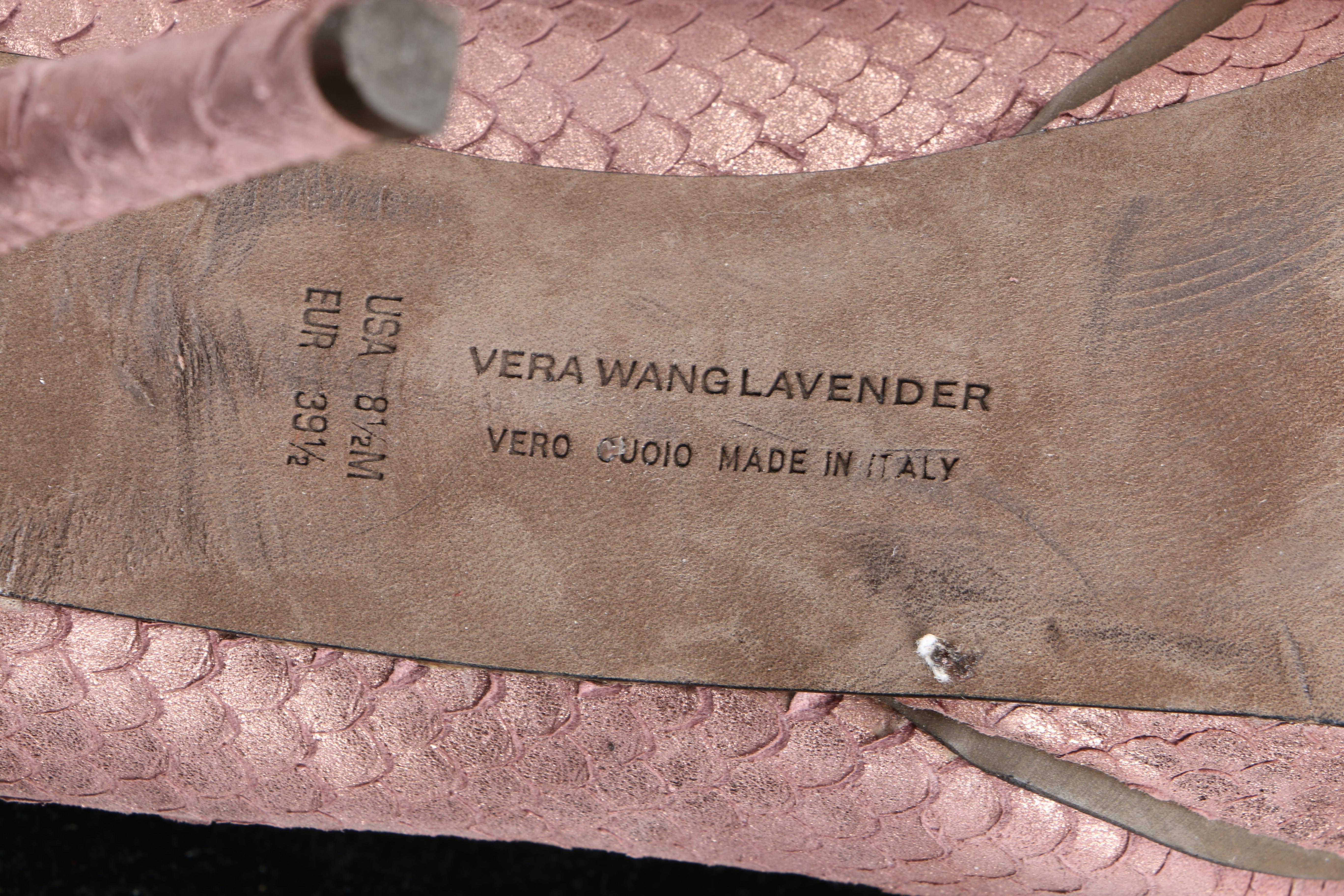 Miu Miu and Vera Wang Lavender Peep Toe Heels