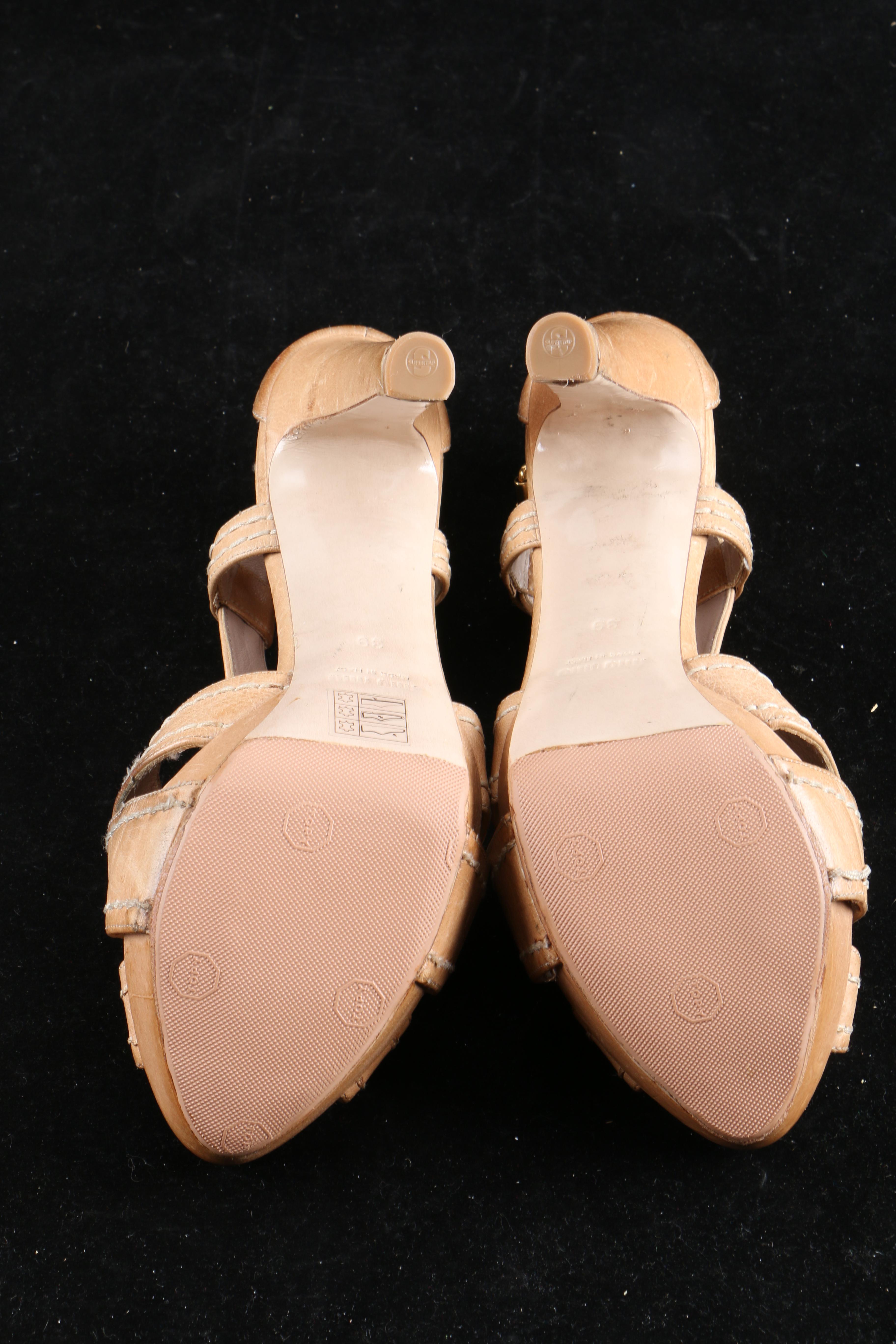 Miu Miu and Vera Wang Lavender Peep Toe Heels