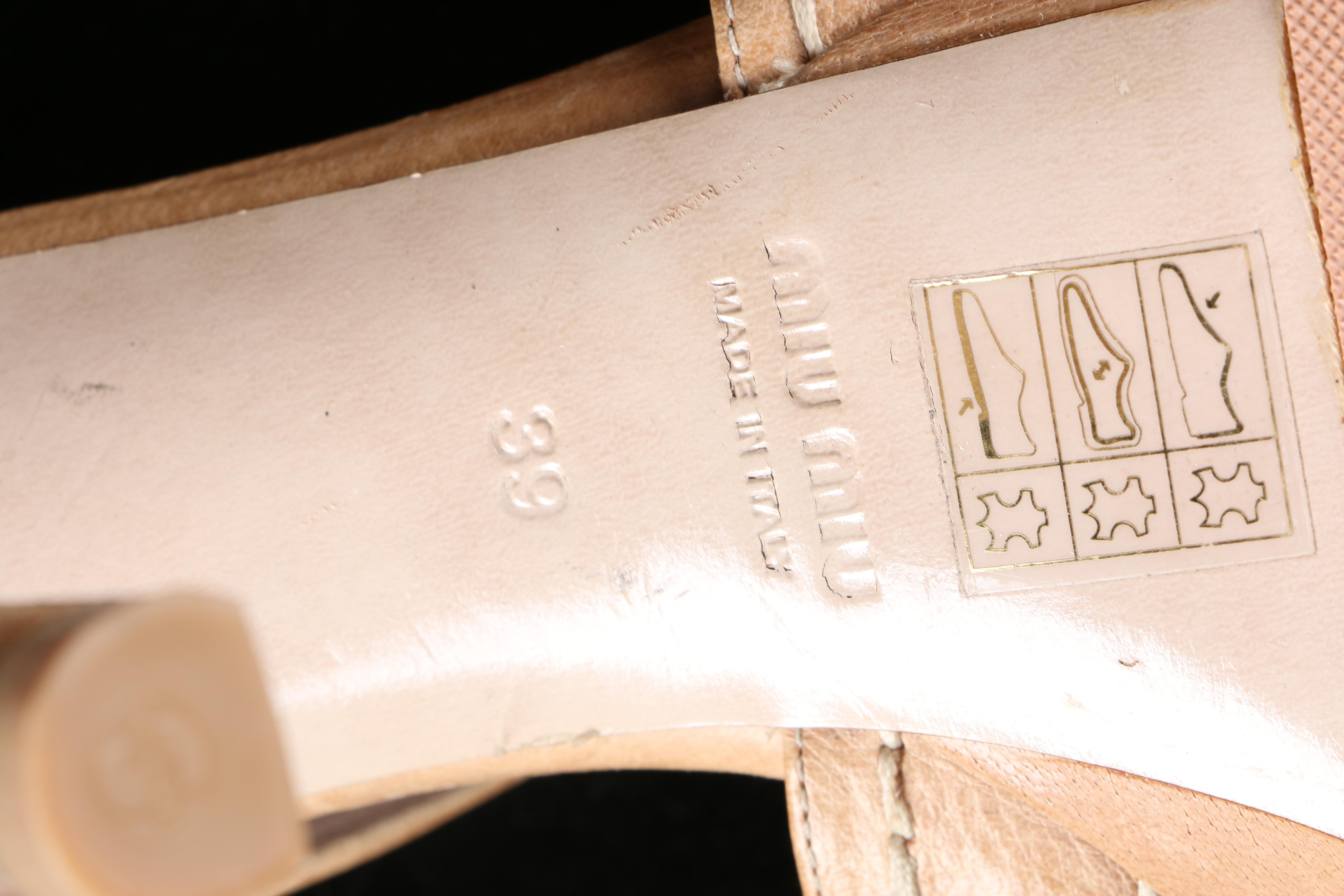 Miu Miu and Vera Wang Lavender Peep Toe Heels