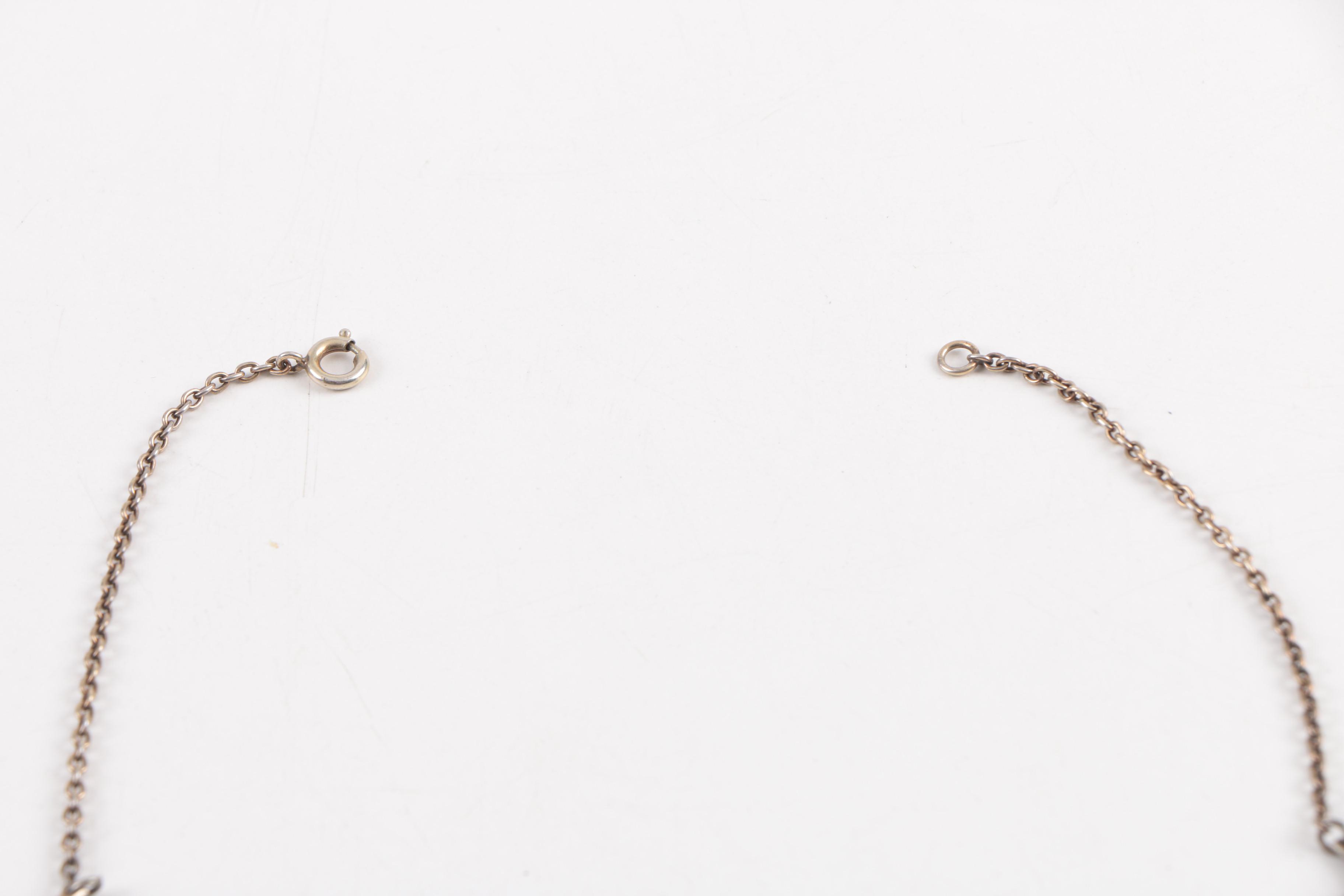 David Andersen Sterling Silver and Enamel Necklace and Bracelet