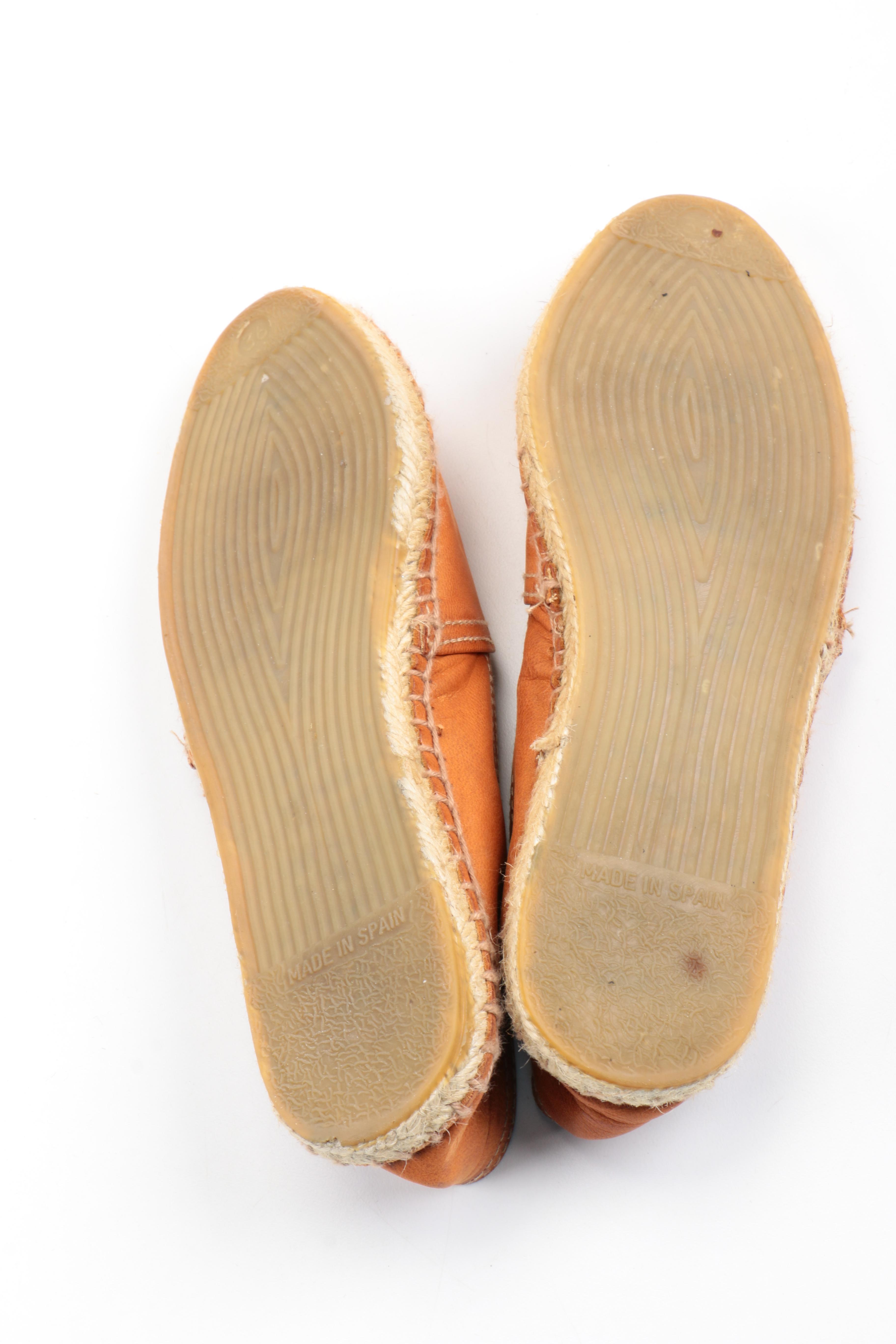 Women's Leather Flats Including Tory Burch