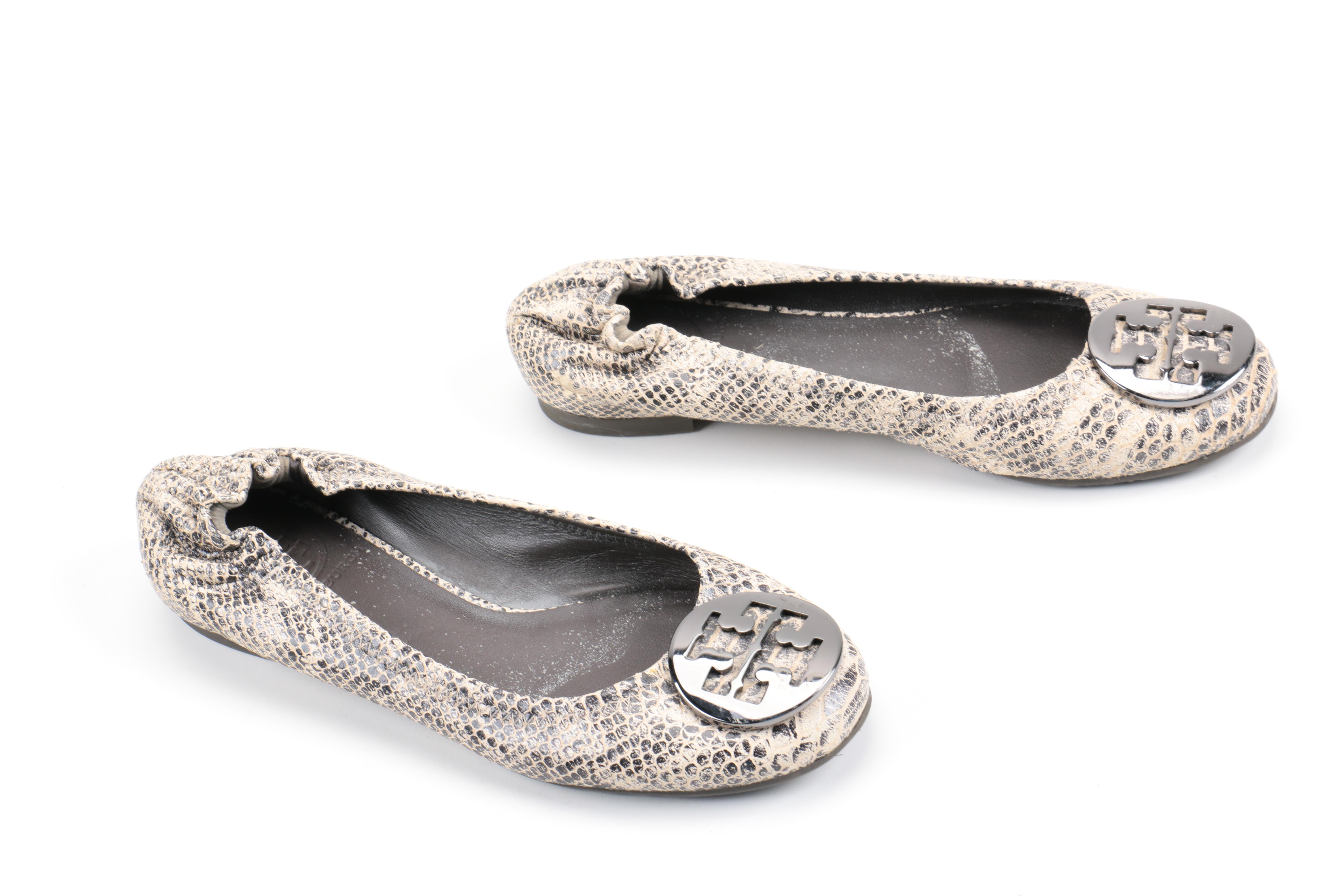 Women's Leather Flats Including Tory Burch