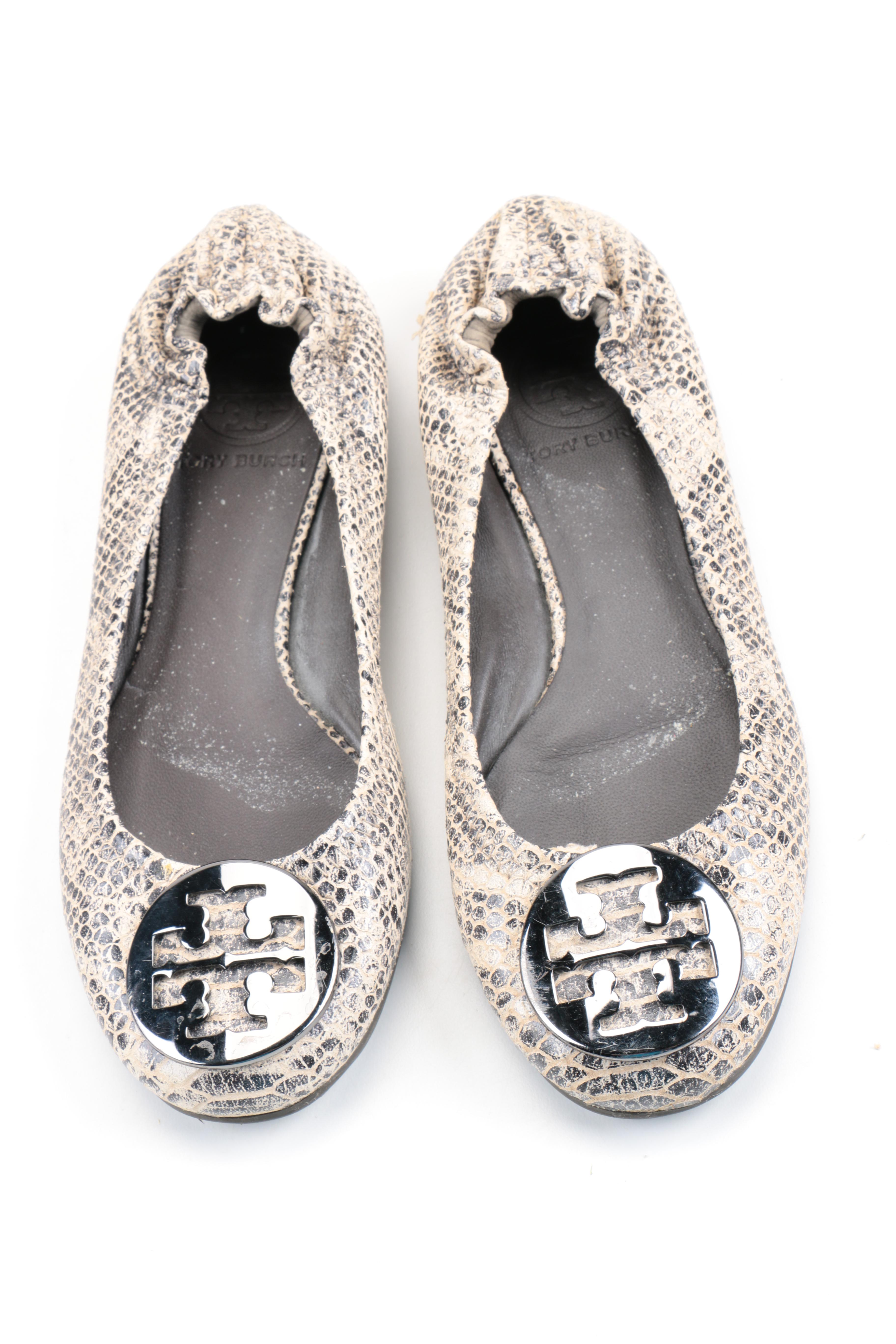 Women's Leather Flats Including Tory Burch
